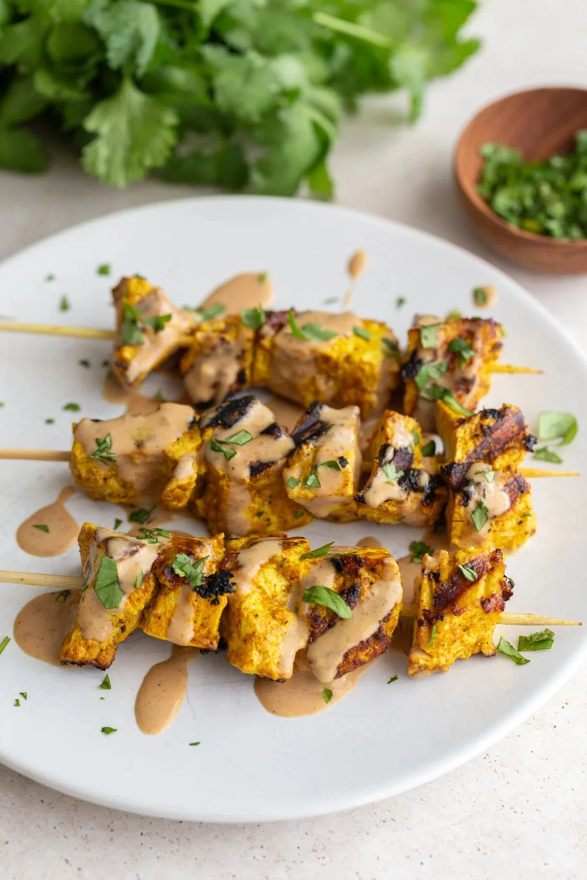 Tofu Satay with Peanut Sauce