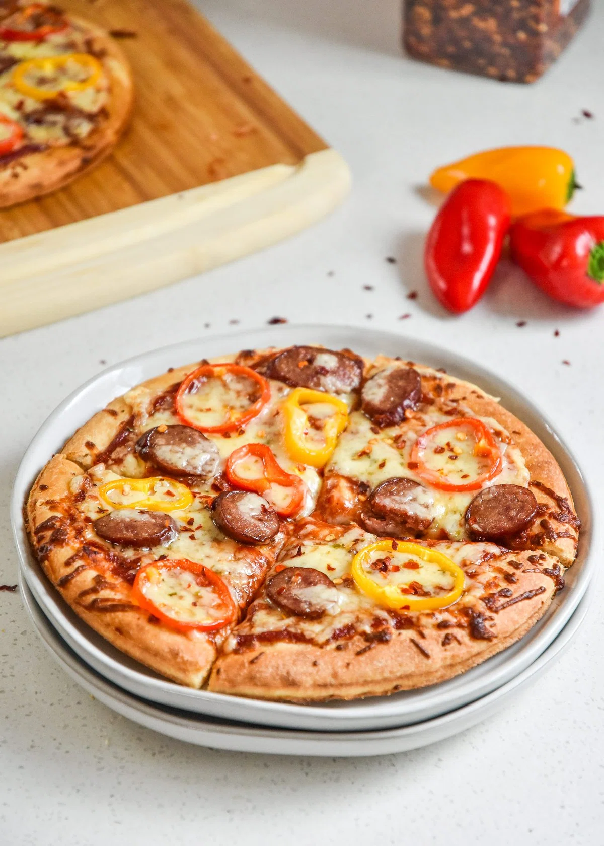 Sausage and Pepper Personal Pizzas