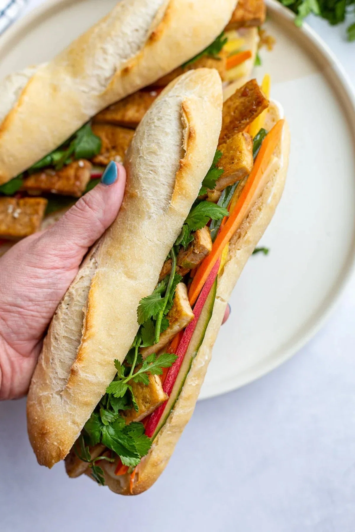 Tofu Banh Mi Sandwich (Vegan)