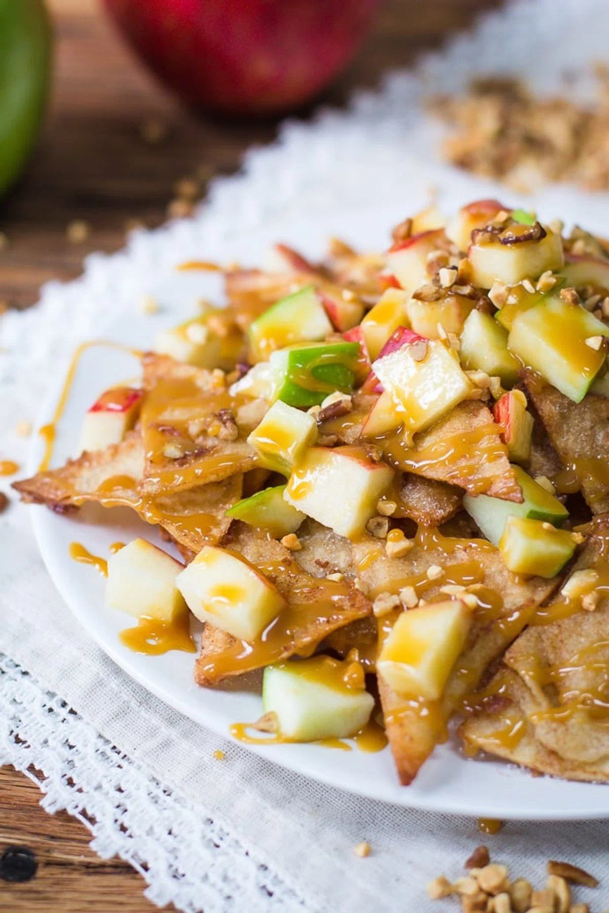 Caramel Apple Dessert Nachos