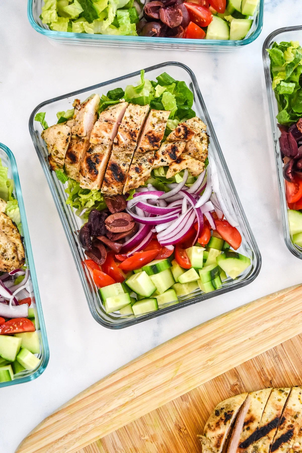 Greek Chicken Salad Meal Prep