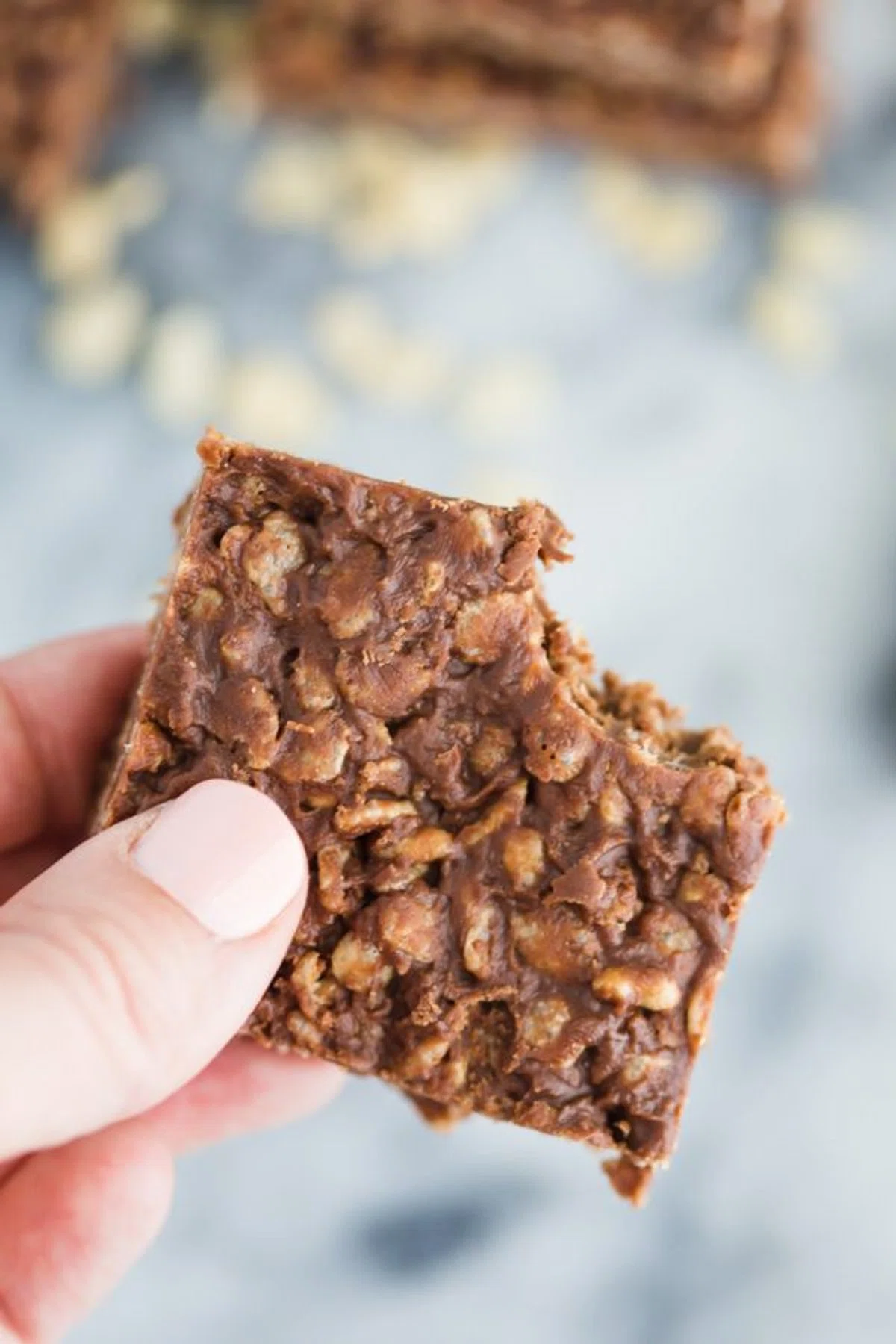 Healthy Rice Crispy Chocolate Bars