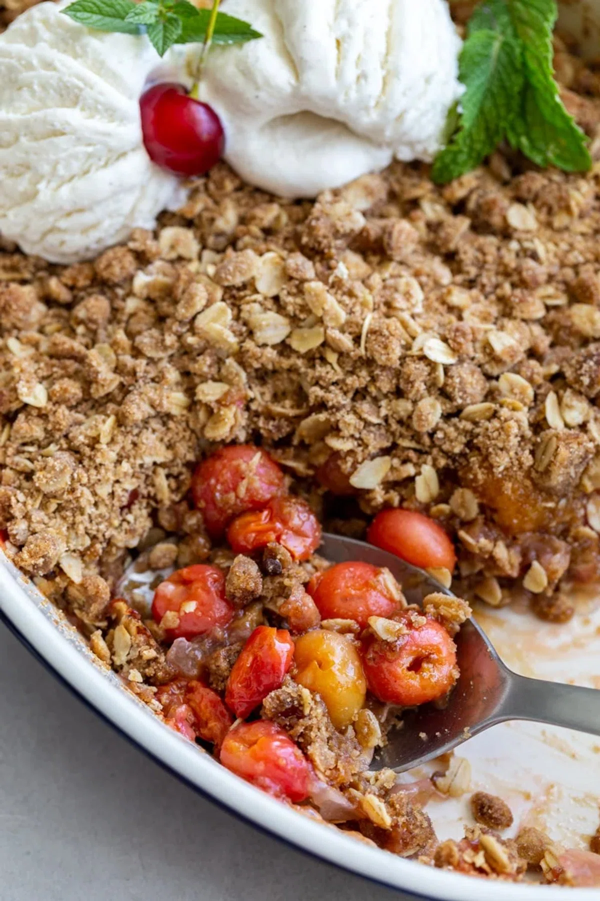 Easy Cherry Crisp Recipe