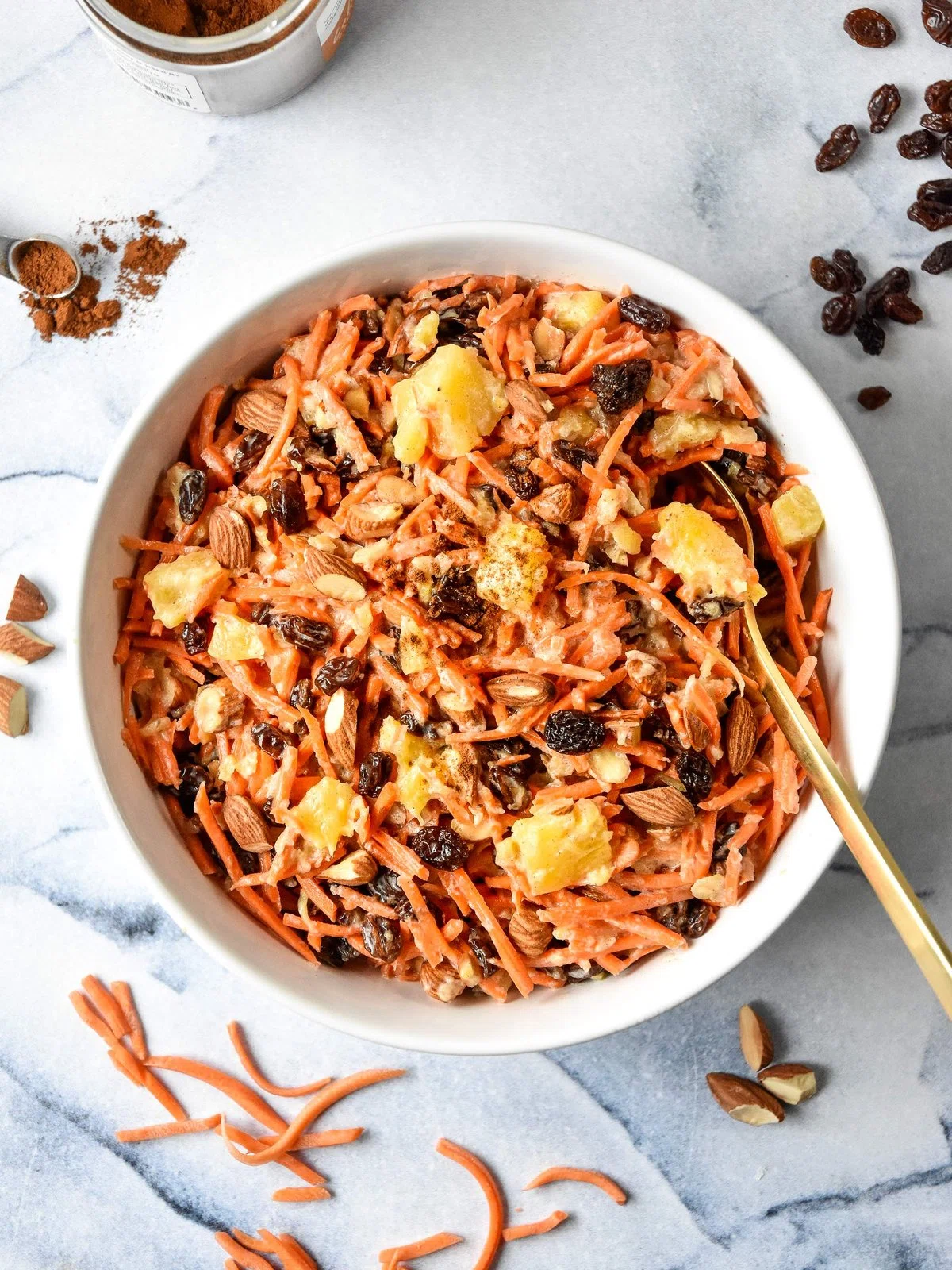 Cinnamon Raisin Carrot Salad