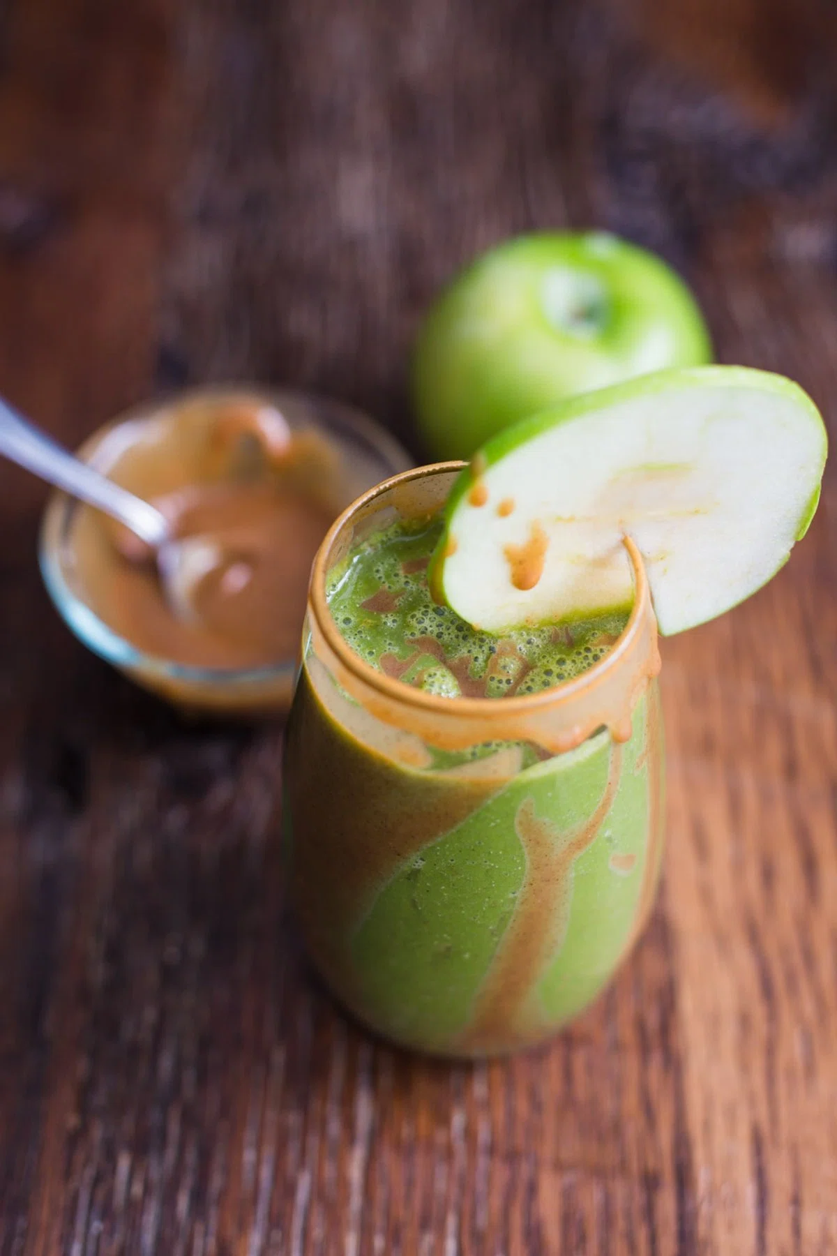 Caramel Apple Green Smoothie