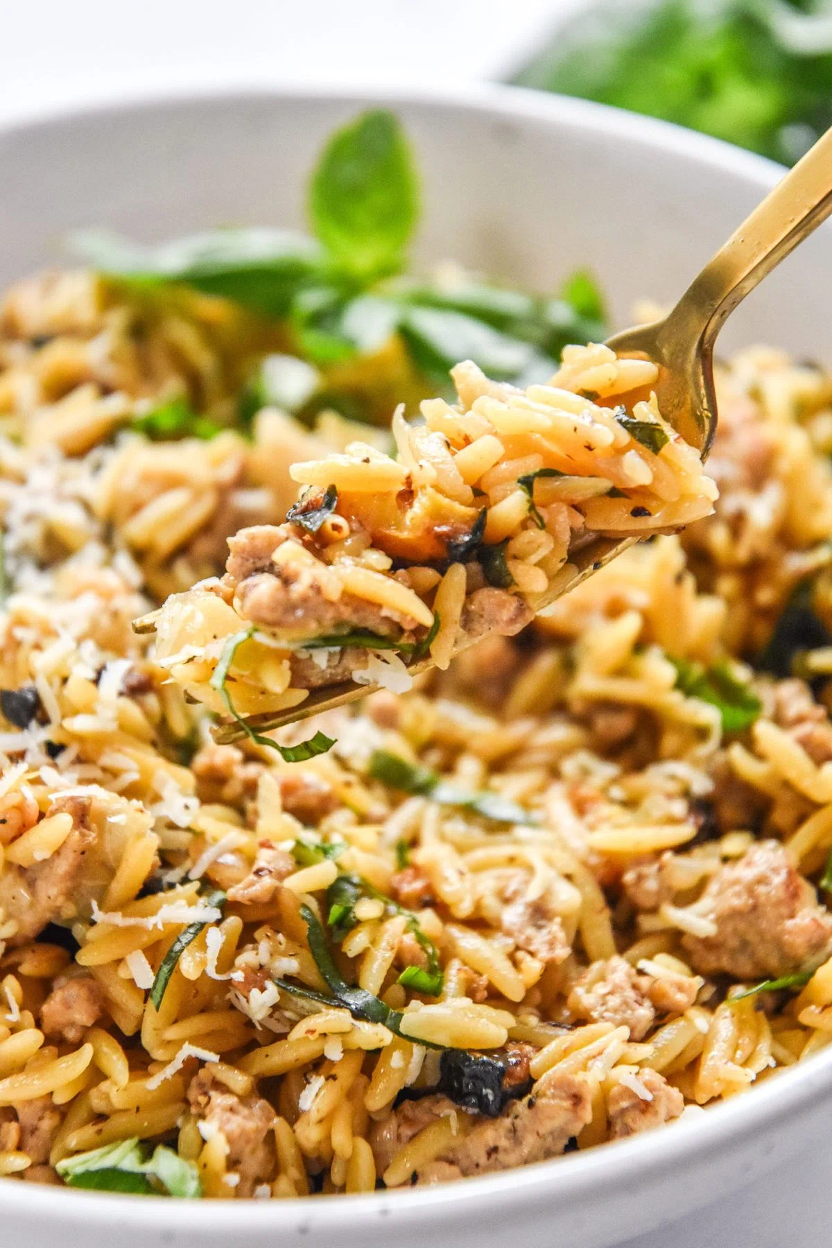 Ground Turkey Zucchini Orzotto