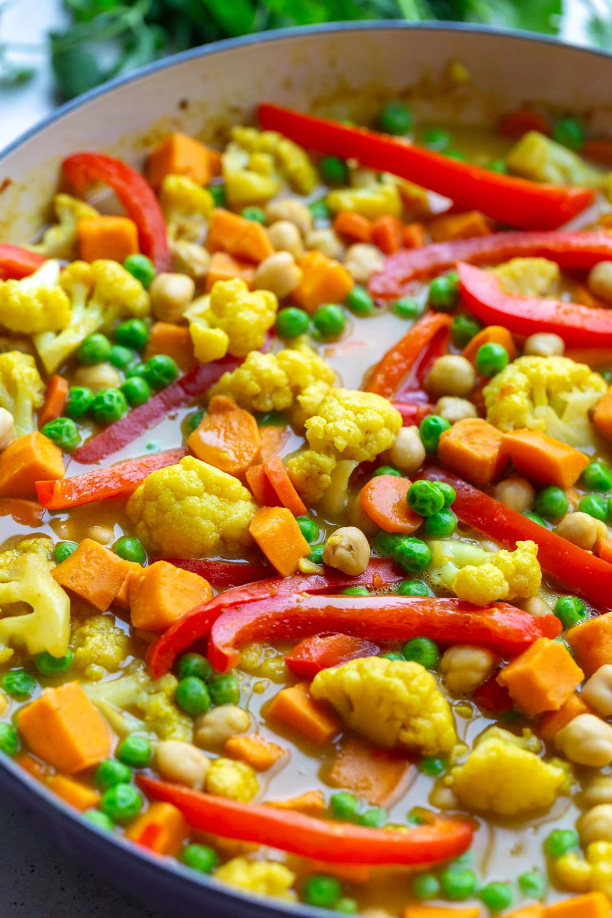 Chickpea & Sweet Potato Coconut Curry (vegan)