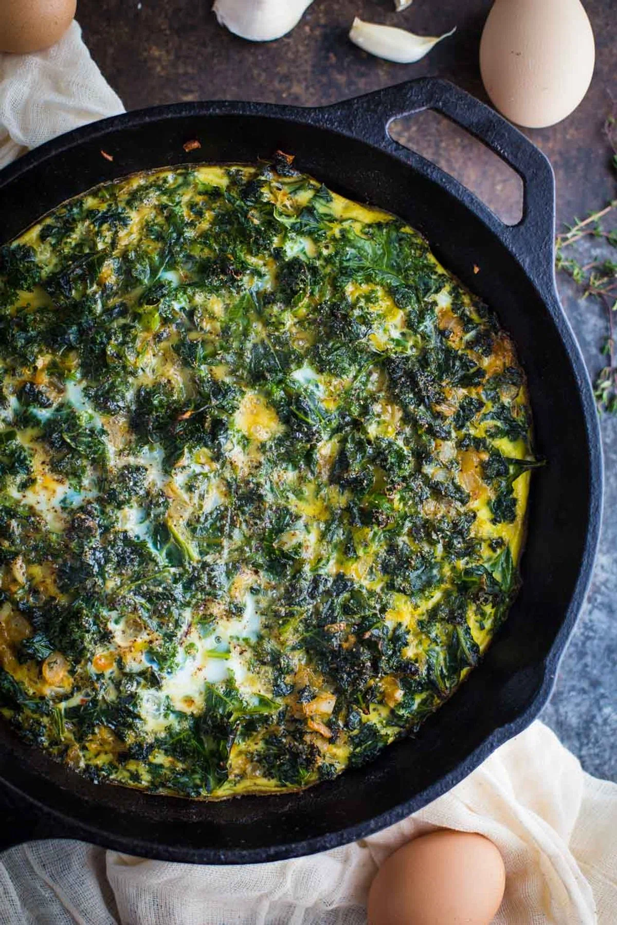 Kale & Garlic Frittata