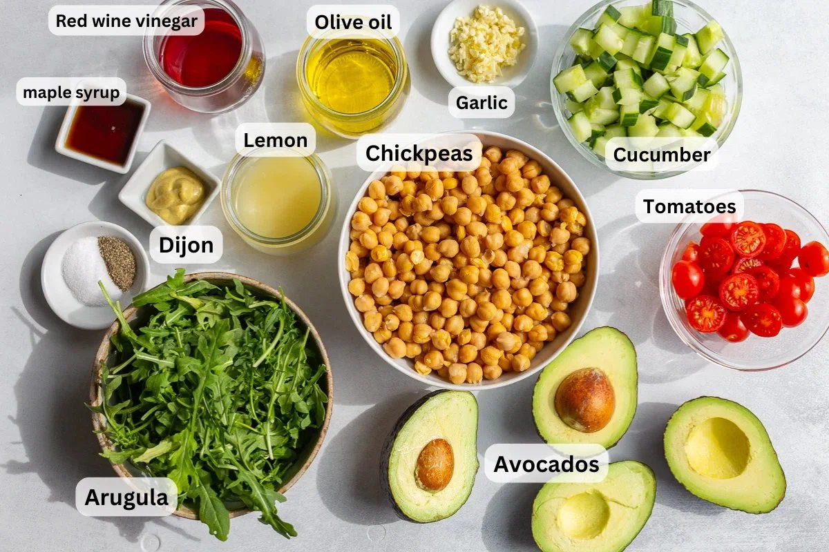 Easy Chickpea Avocado Salad