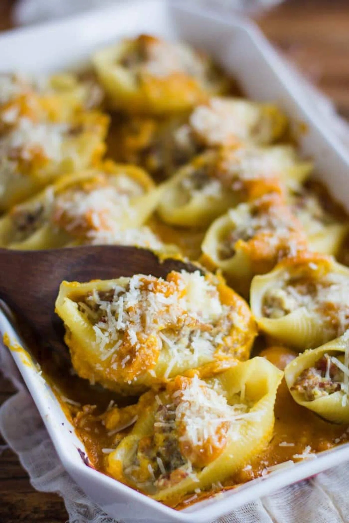 Stuffed Shells with Butternut Squash Sauce