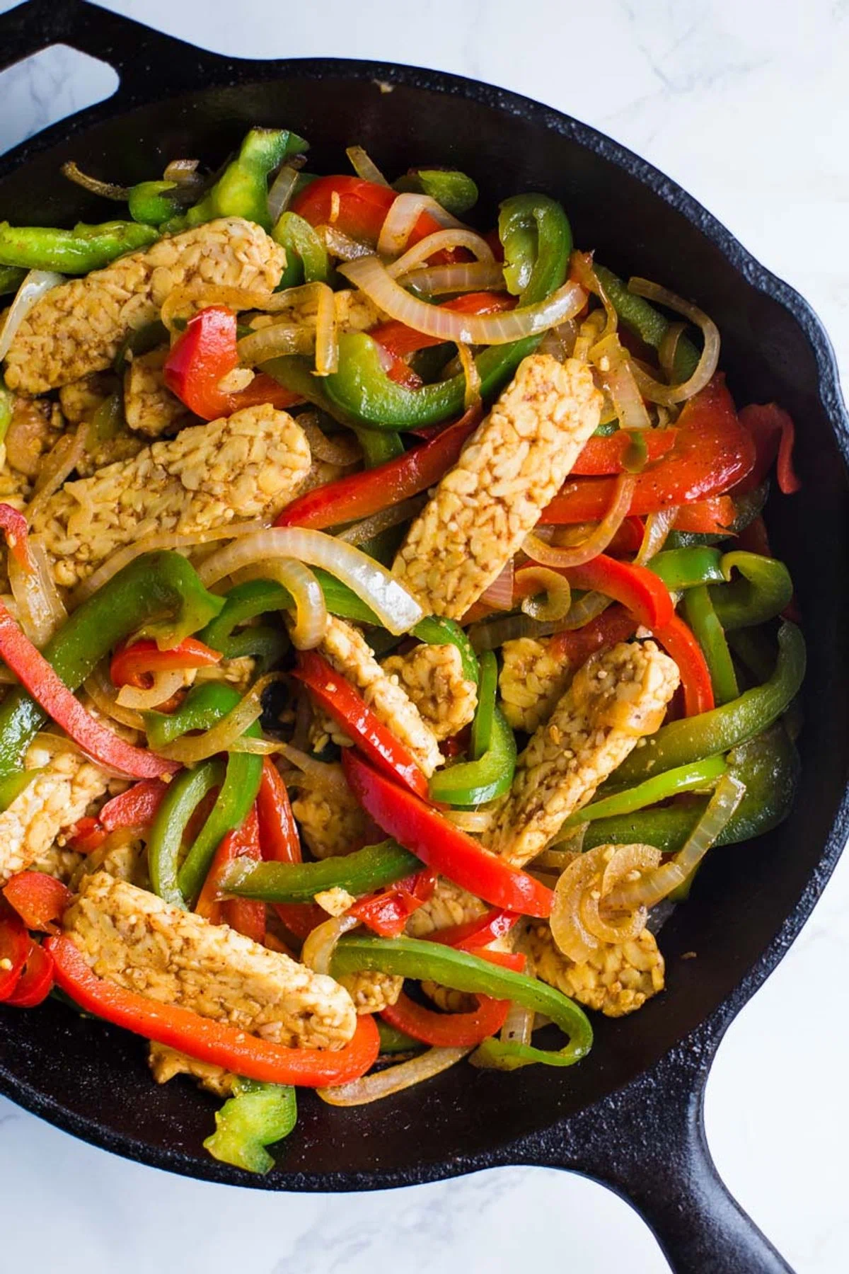 Easy Tempeh Fajitas
