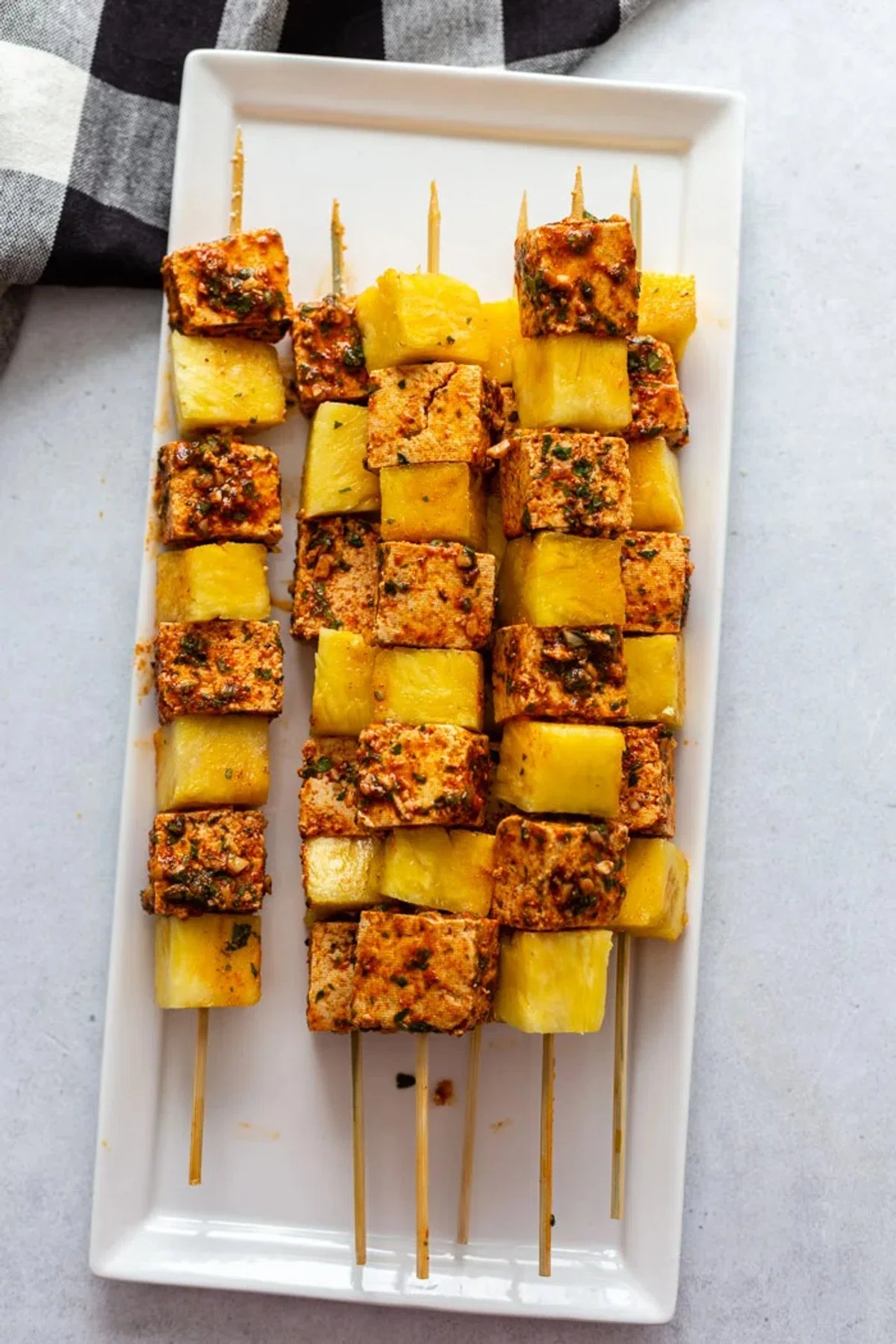 Pineapple Tofu Skewers