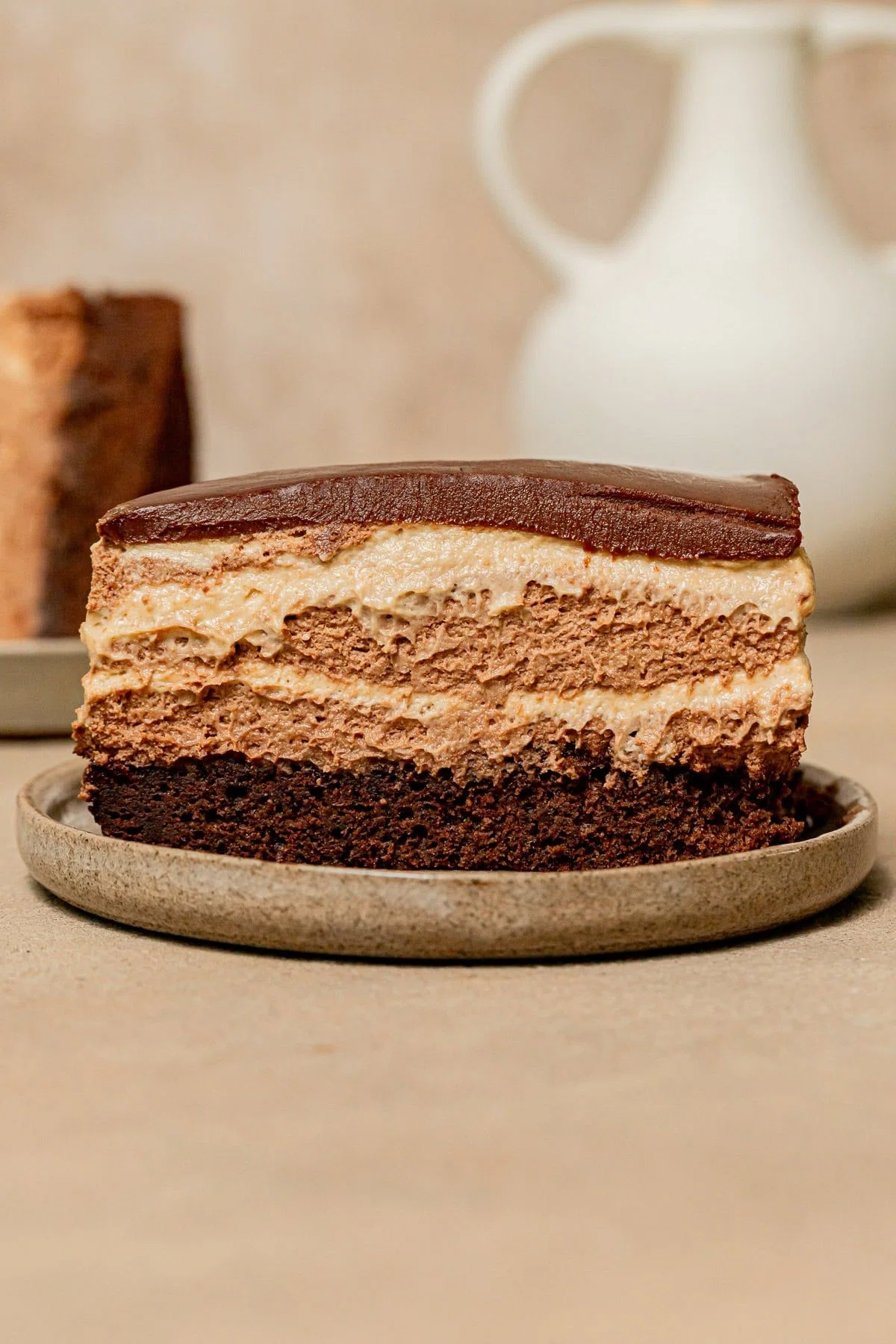 Chocolate Peanut Butter Mousse Cake