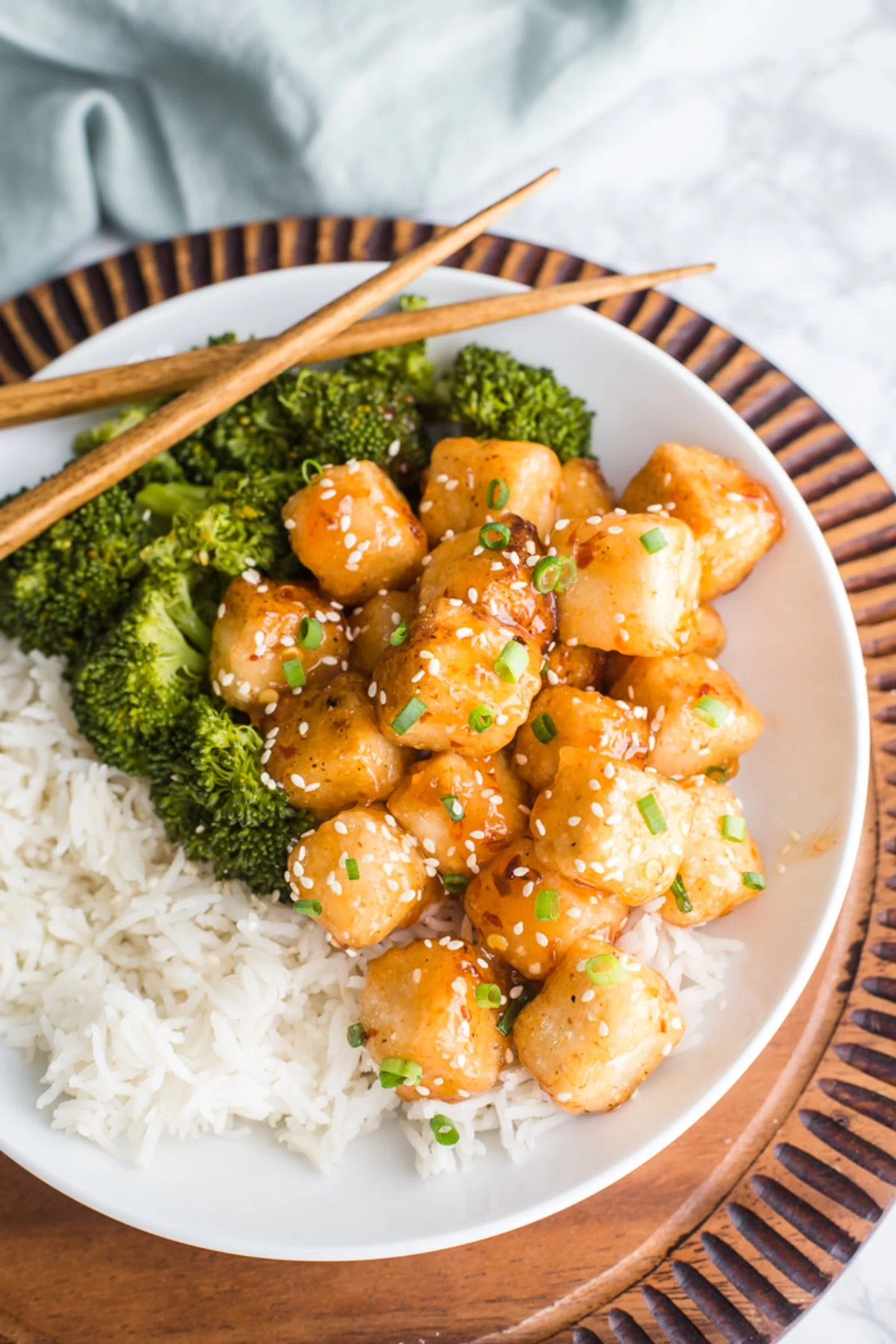 Crispy Tofu with Sweet Chile Sauce