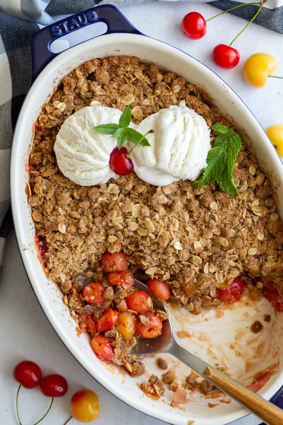 Easy Cherry Crisp Recipe