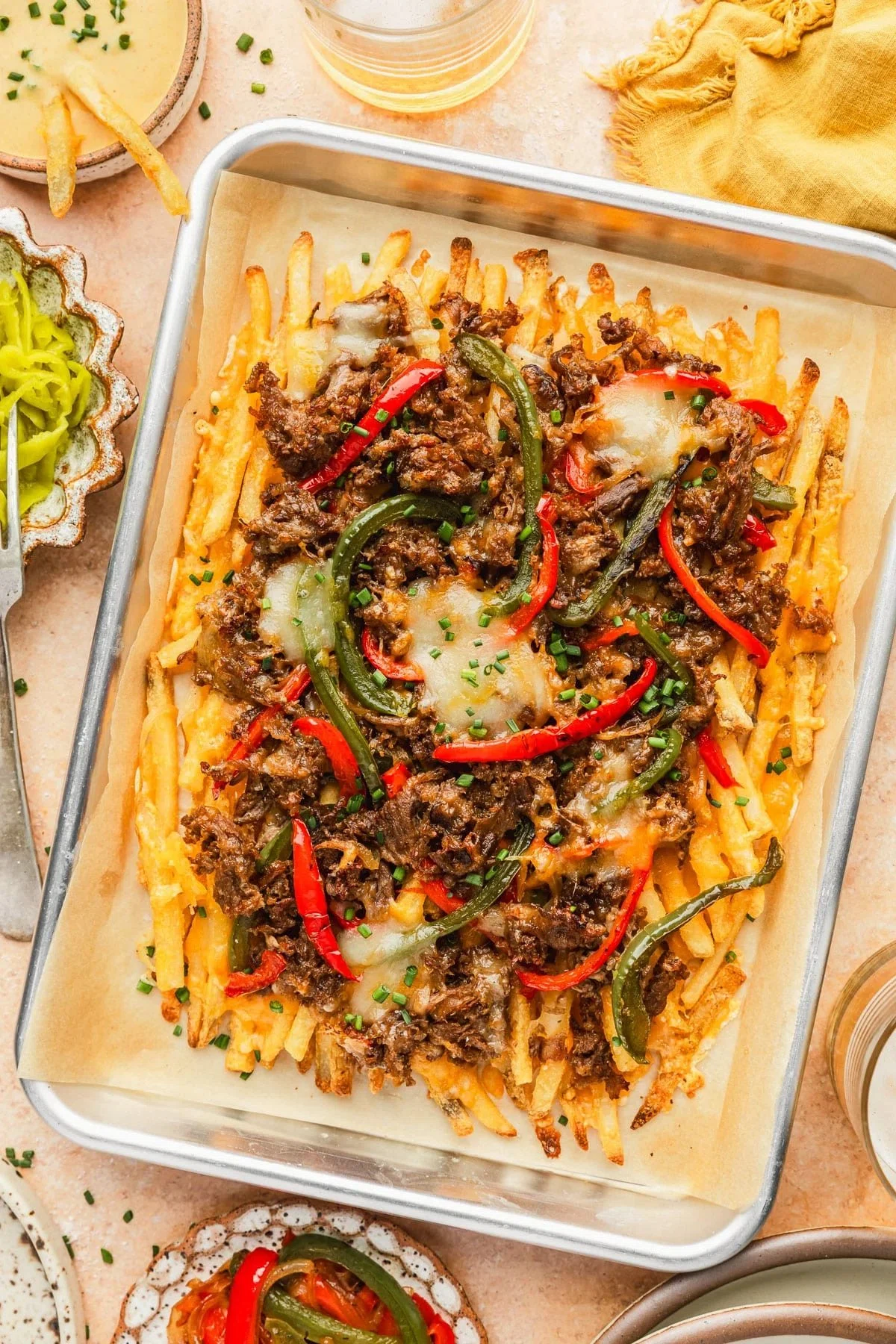 Extra Cheesy Loaded Cheesesteak Fries
