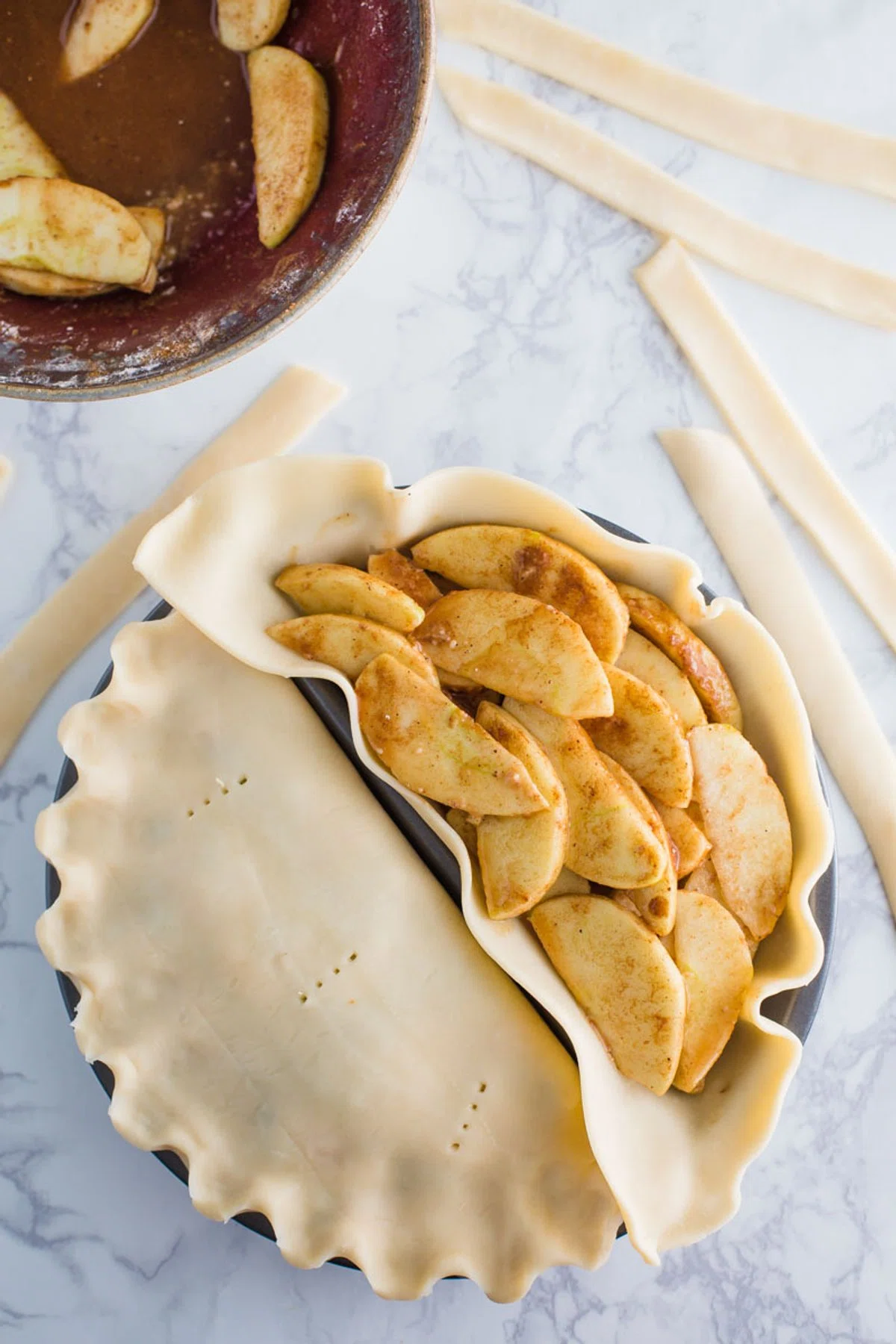 Split Decision Pie Pan: Dinner and Dessert