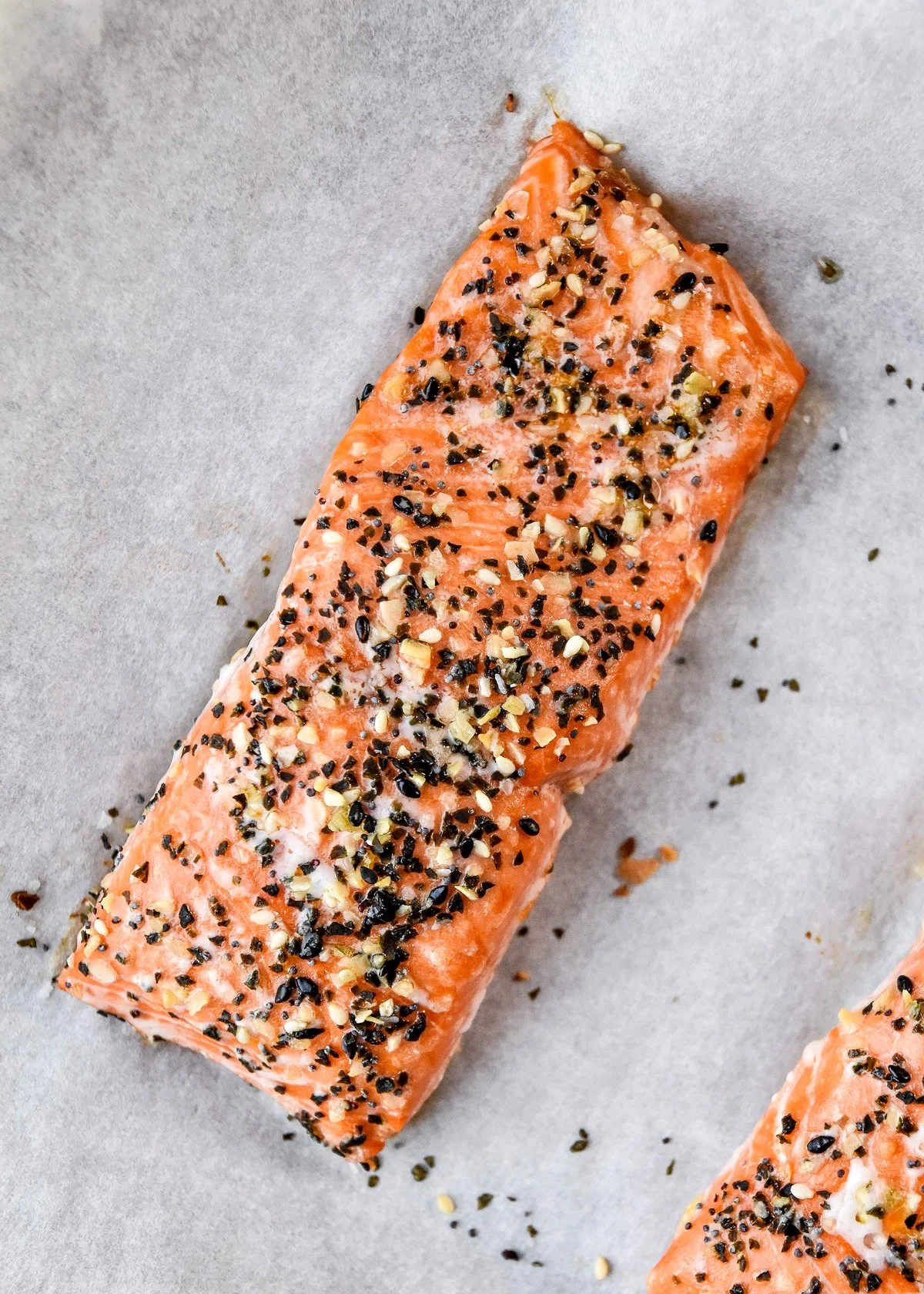 Everything Bagel Baked Salmon Salad Bowls