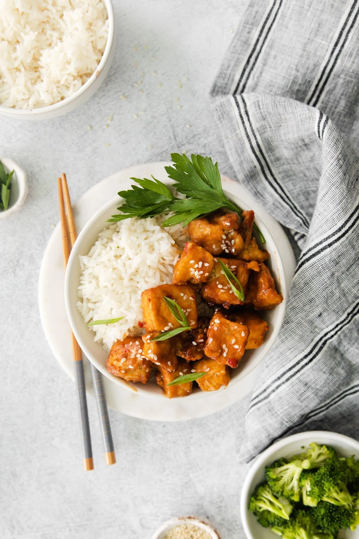 Air Fryer Spicy Tofu
