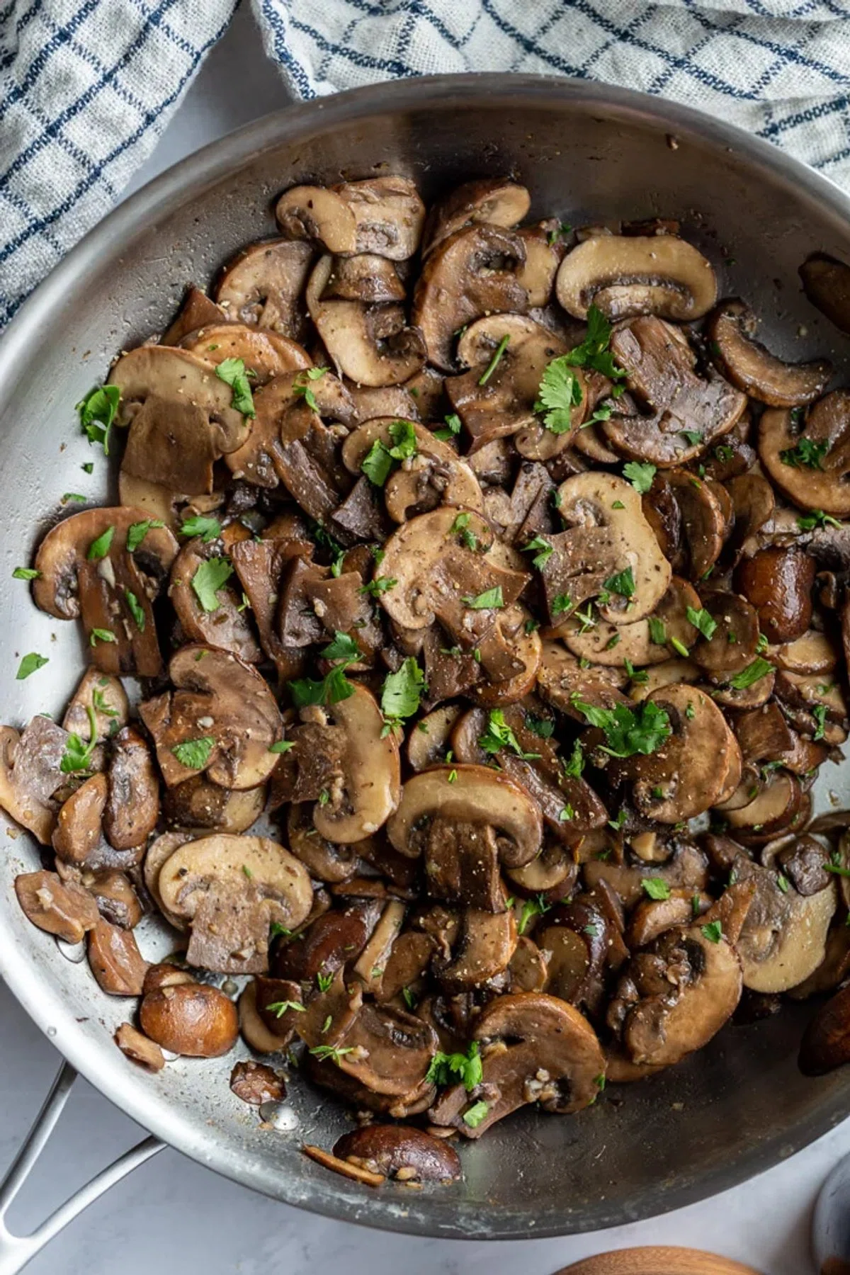 Sautéed Baby Bella Mushrooms