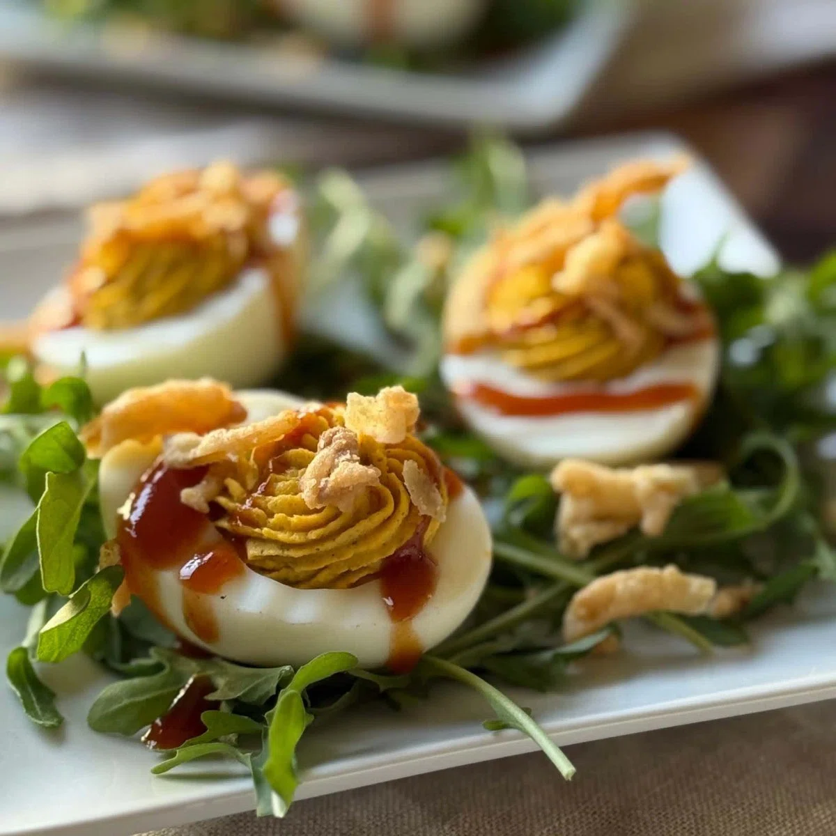Barbecue Ranch Deviled Eggs