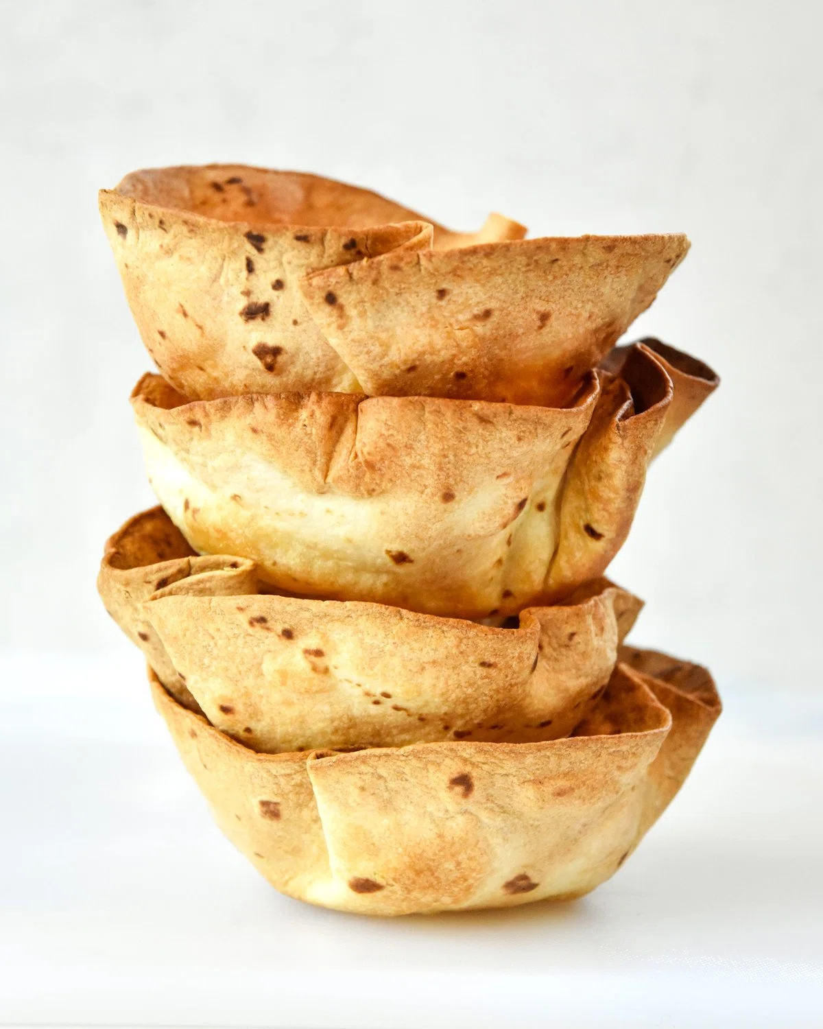 Air Fryer Flour Tortilla Bowls