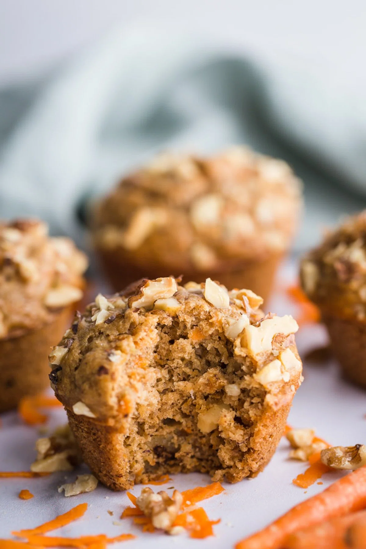 Healthy Carrot Cake Muffins