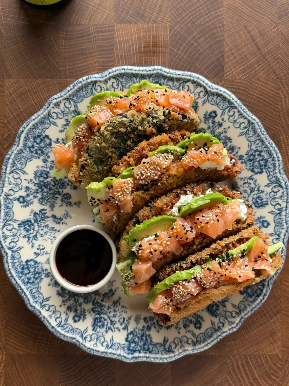Crispy Sashimi Sushi Tacos