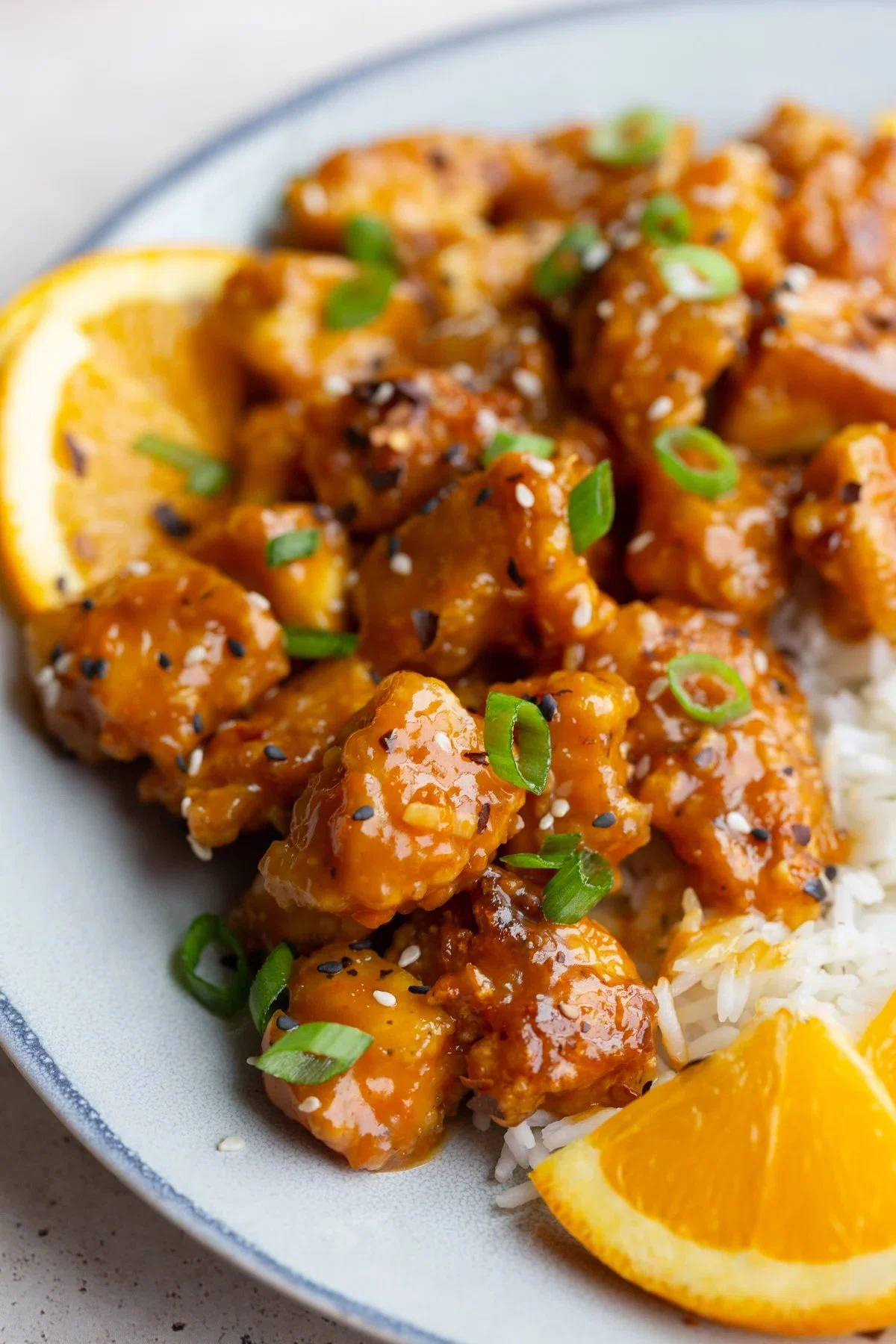 Crispy Orange Tofu (vegan)