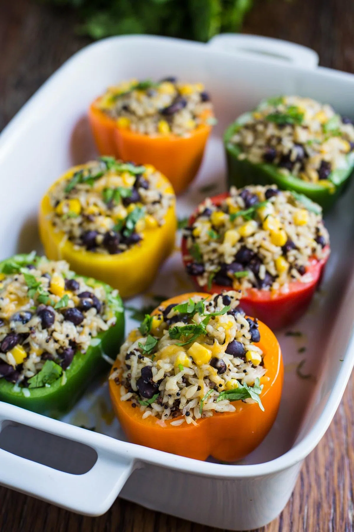 Burrito Bowl Stuffed Peppers