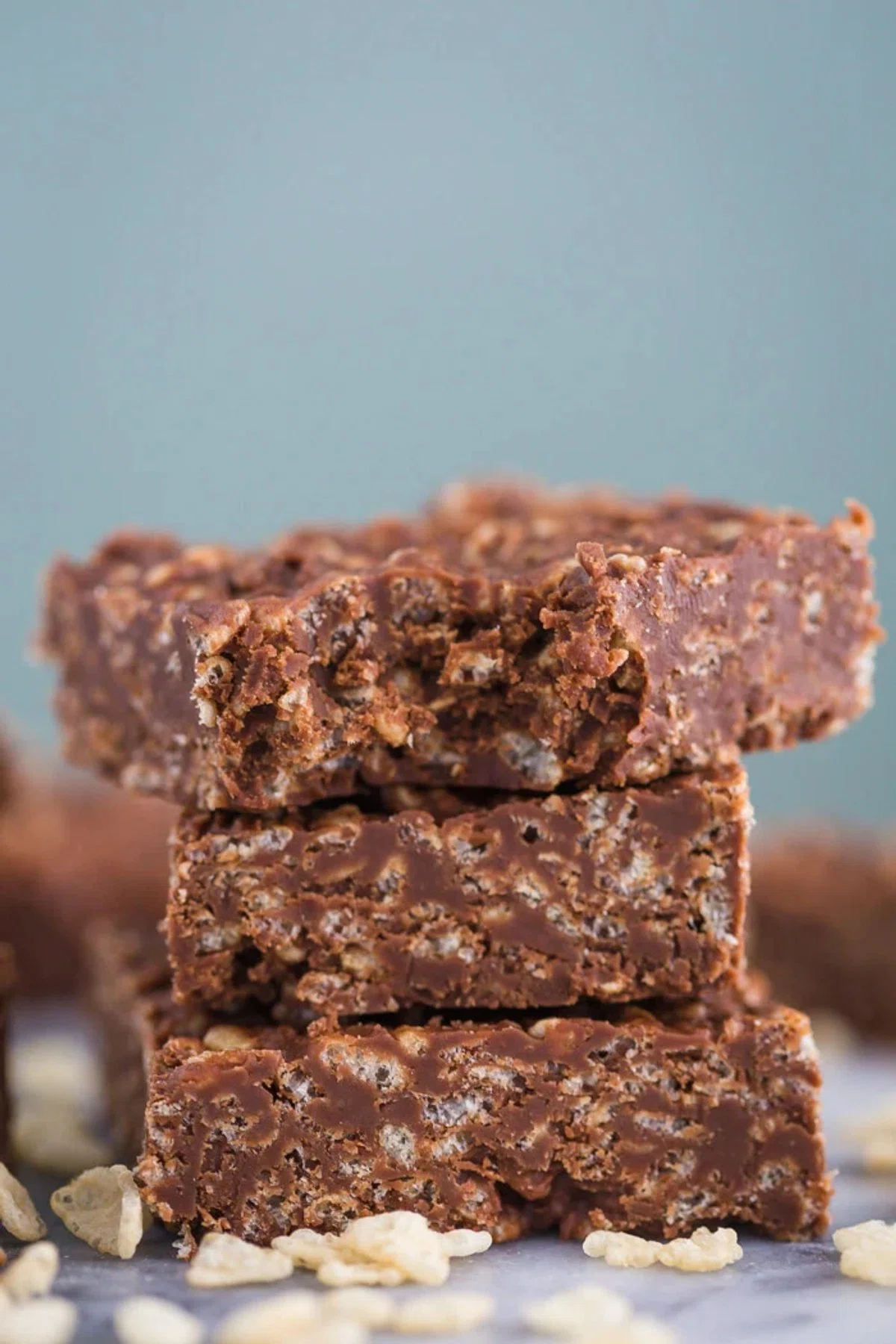 Healthy Rice Crispy Chocolate Bars