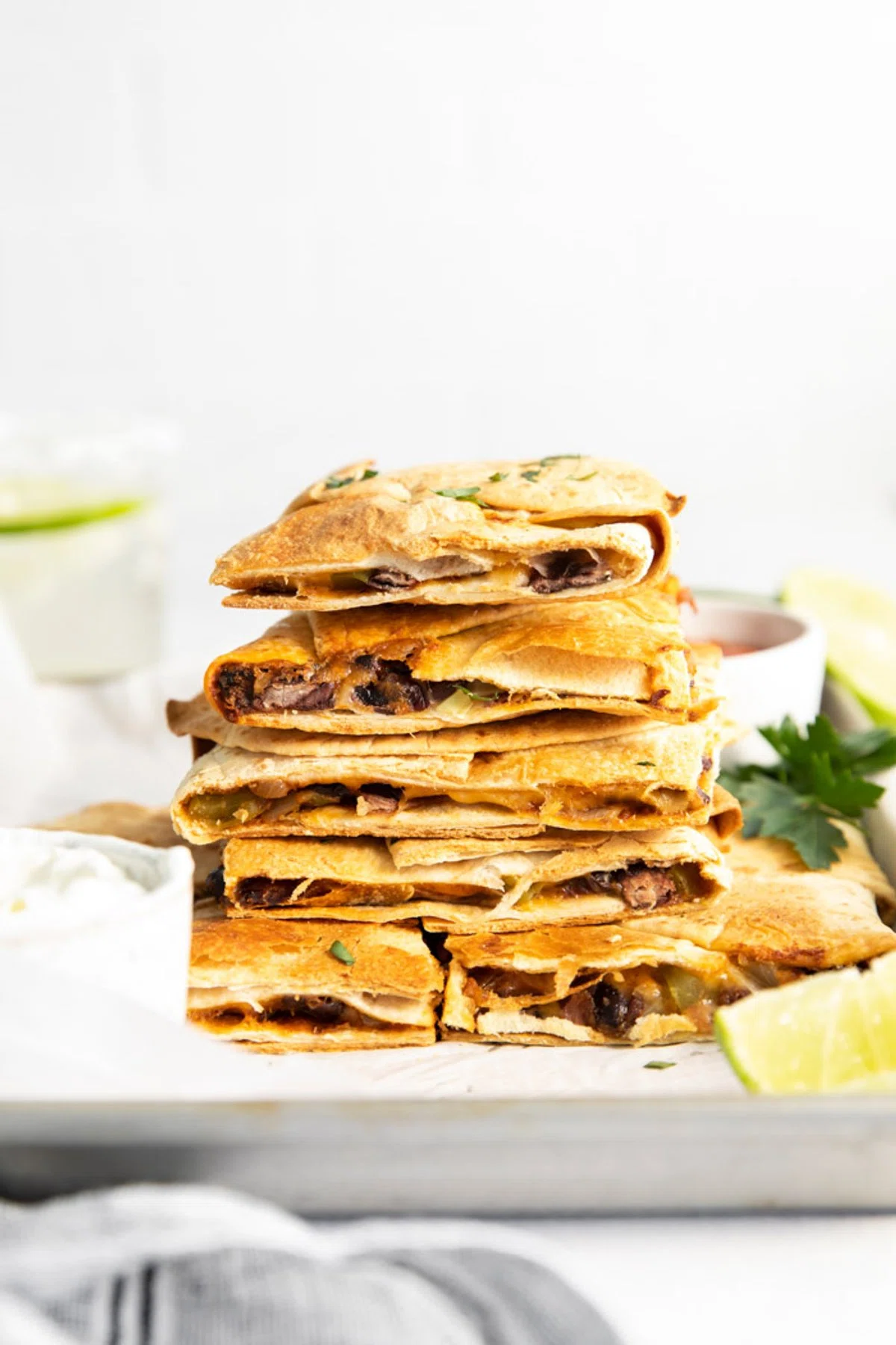 Vegetarian Sheet Pan Quesadillas