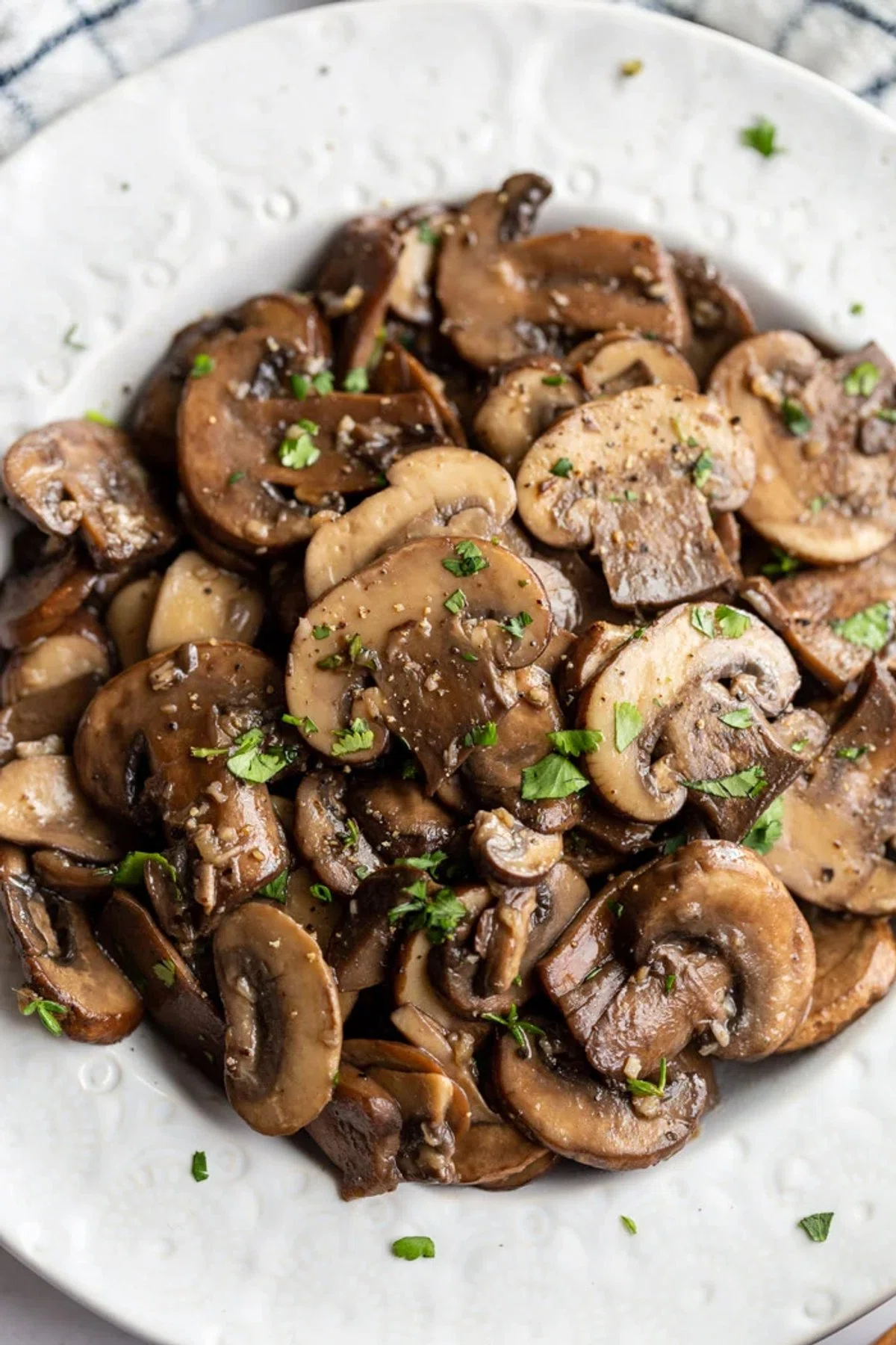 Sautéed Baby Bella Mushrooms