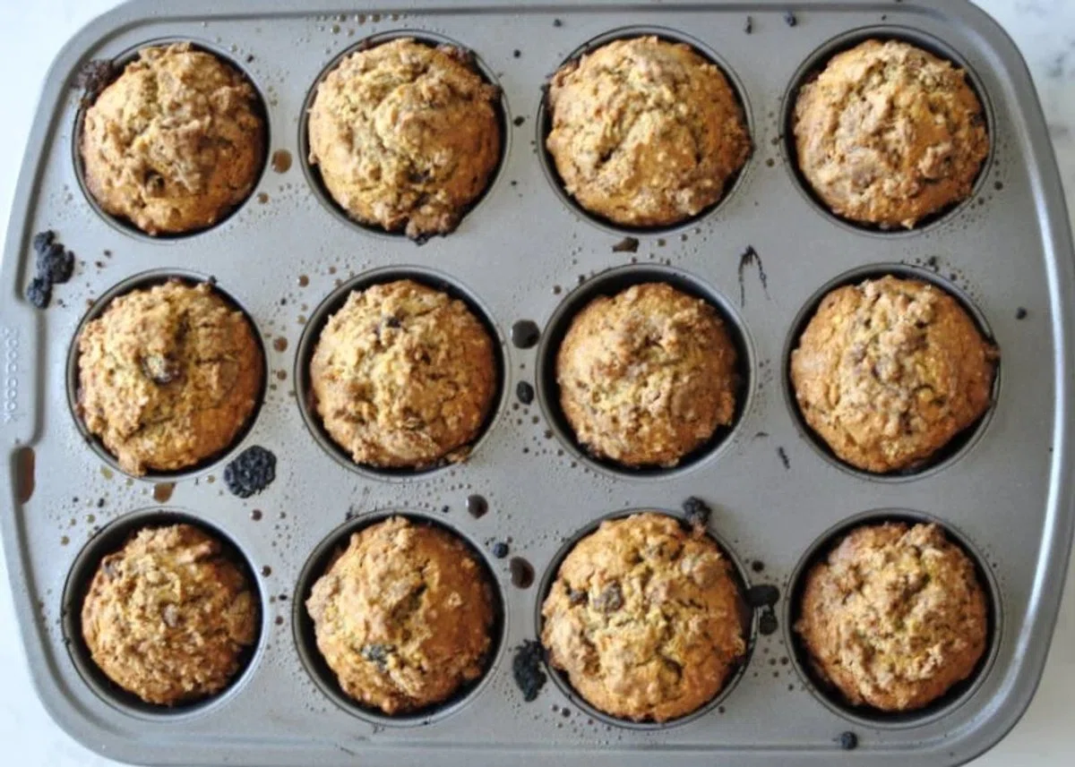 Healthy Cinnamon Raisin Lactation Muffins