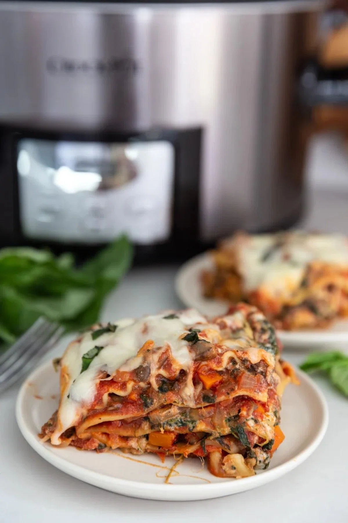 Vegetarian Crockpot Lasagna