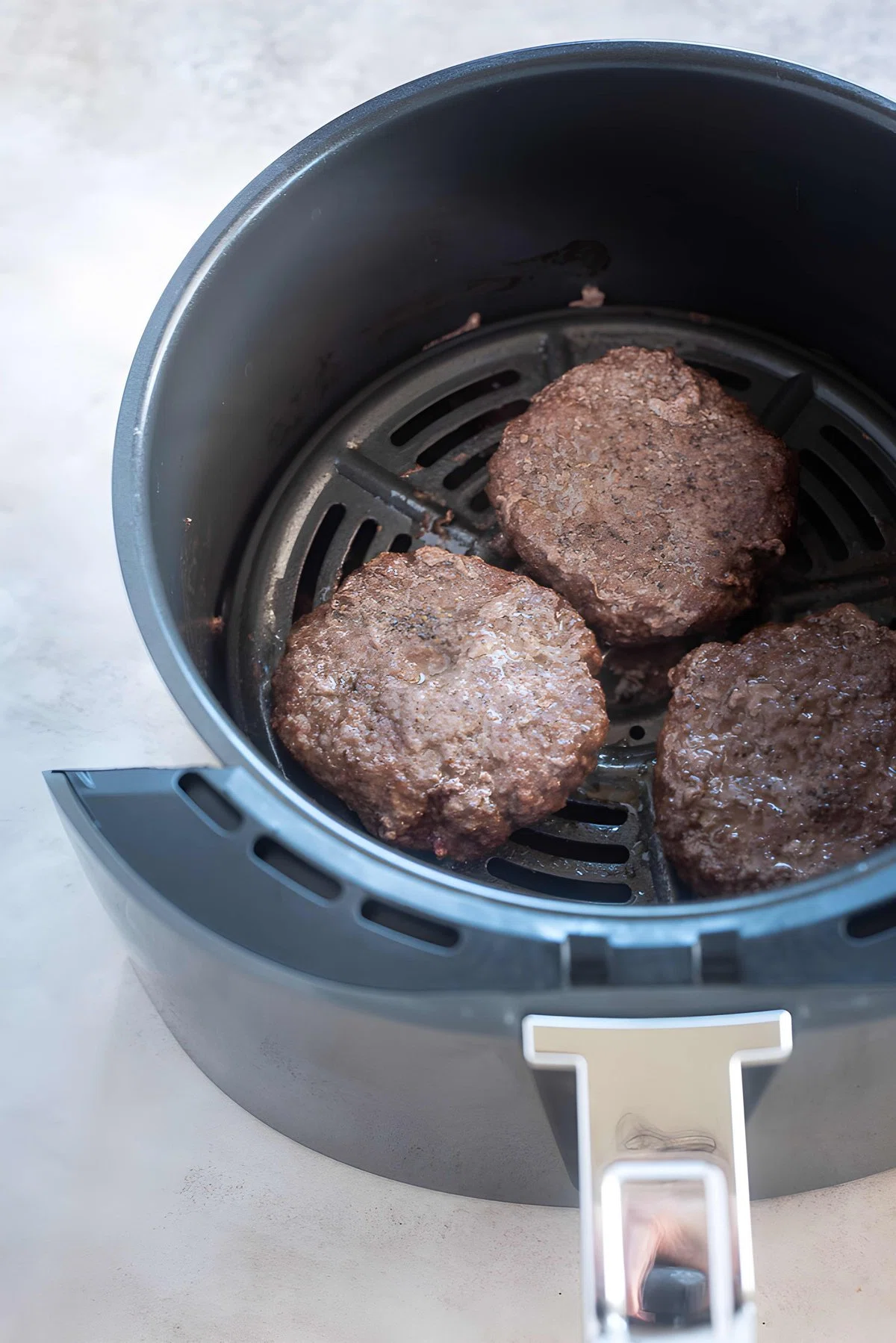 Juicy Air Fryer Hamburgers