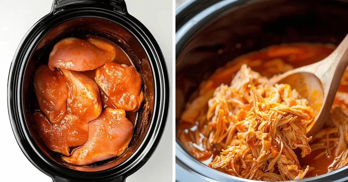 Slow Cooker Buffalo Chicken Sliders