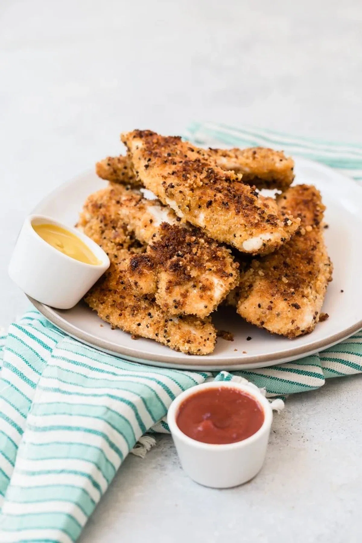 Crunchy Quinoa Crusted Chicken Tenders