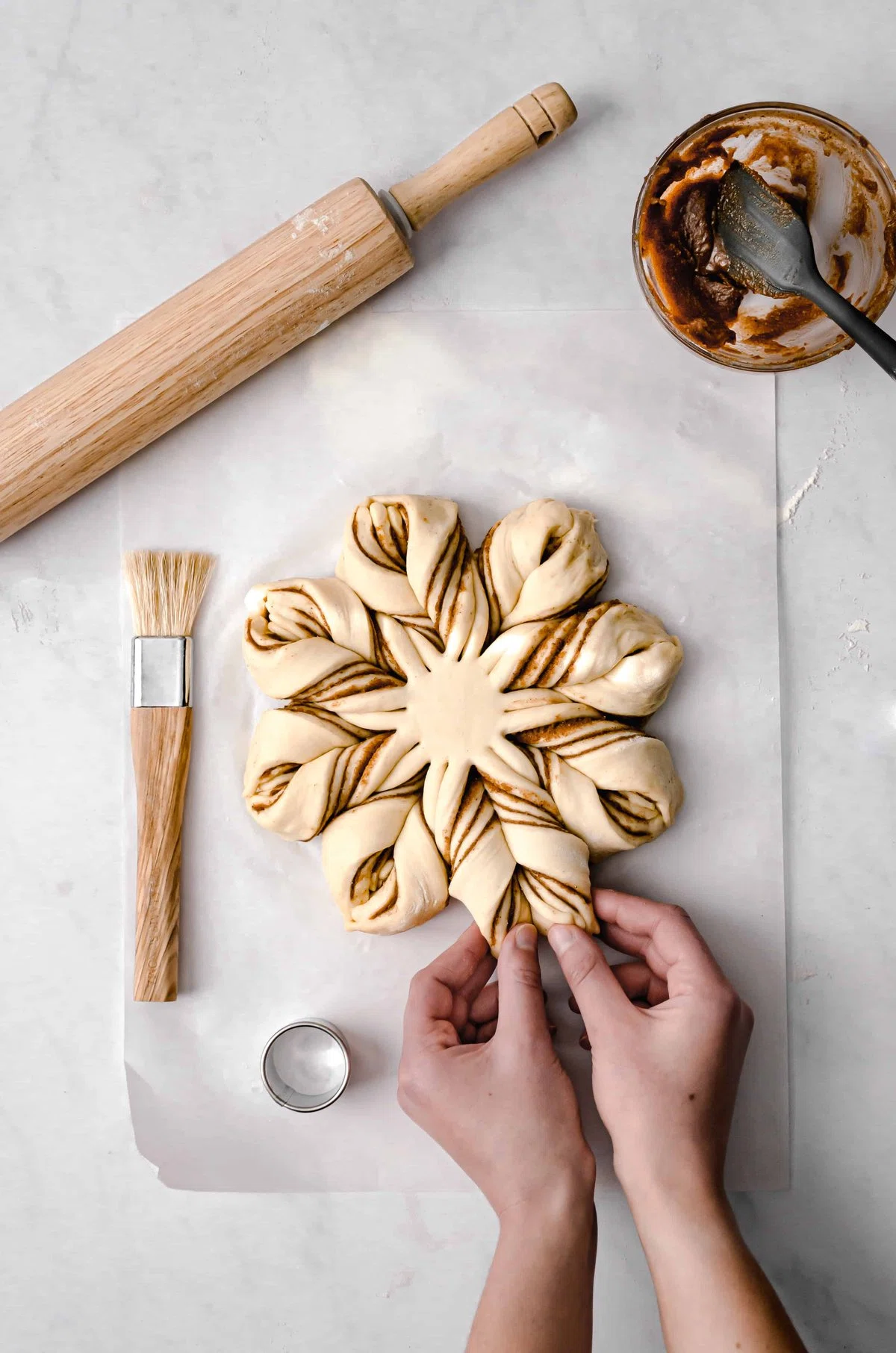 Overnight Buttermilk Cinnamon Star Bread