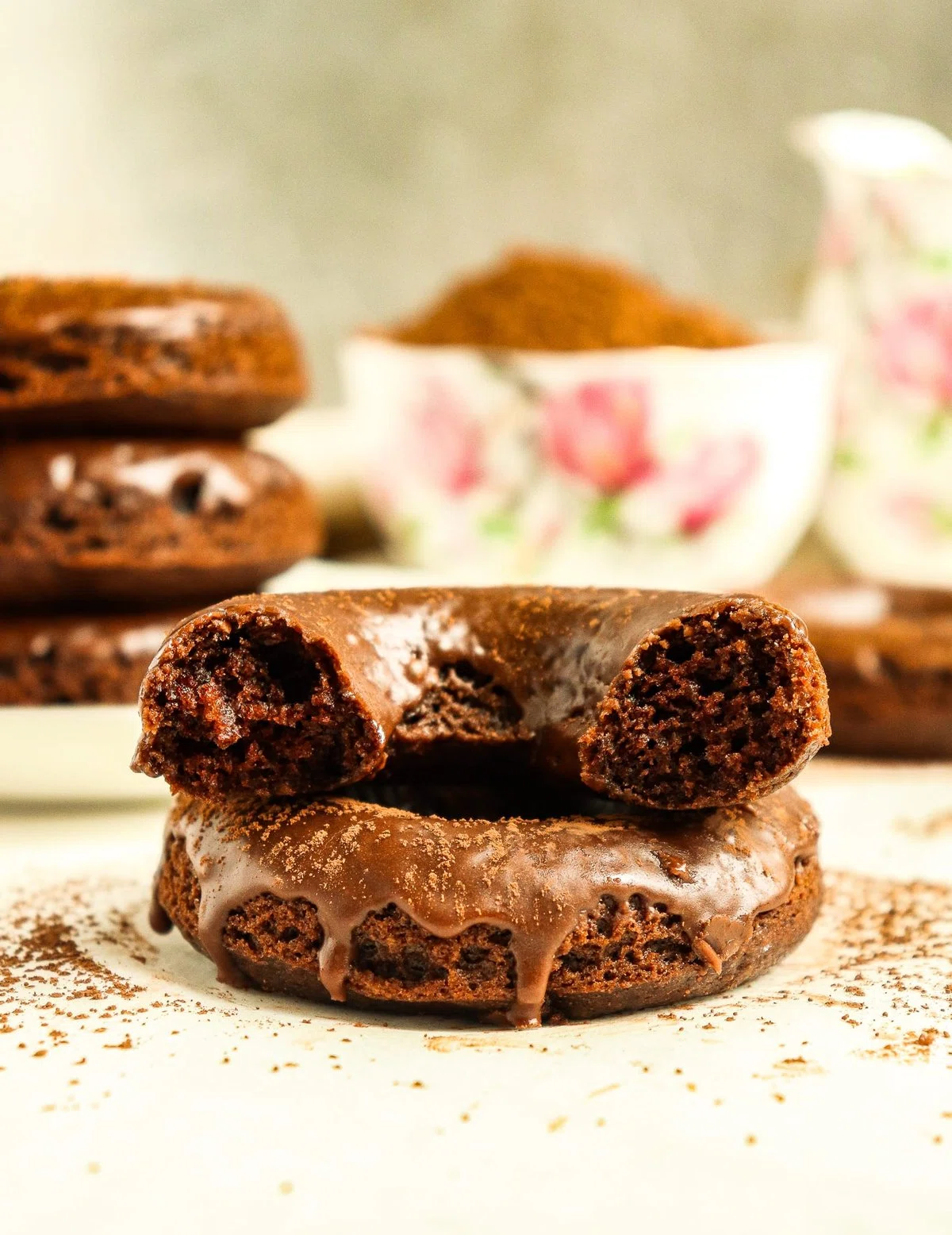 Chocolate Cake Doughnuts