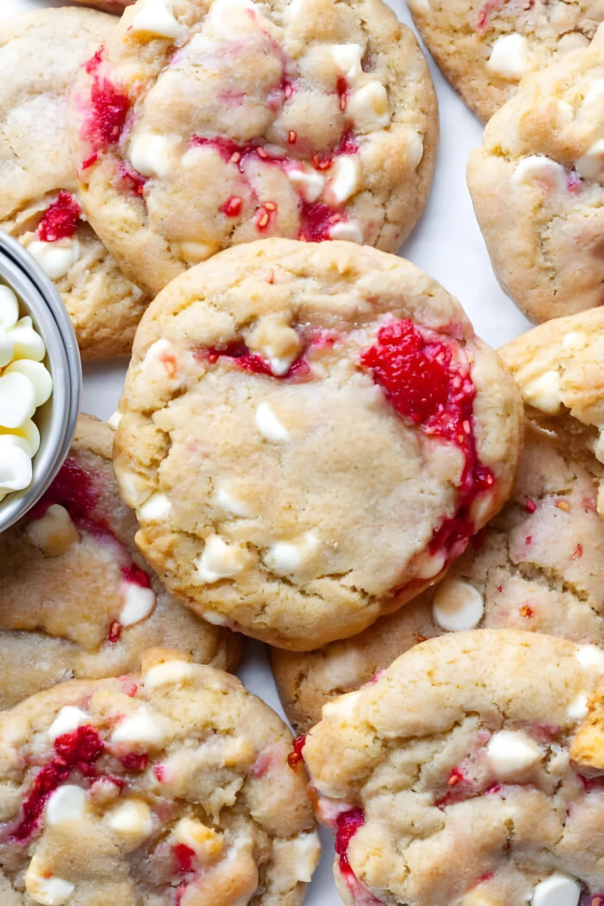 Raspberry White Chocolate Cookies