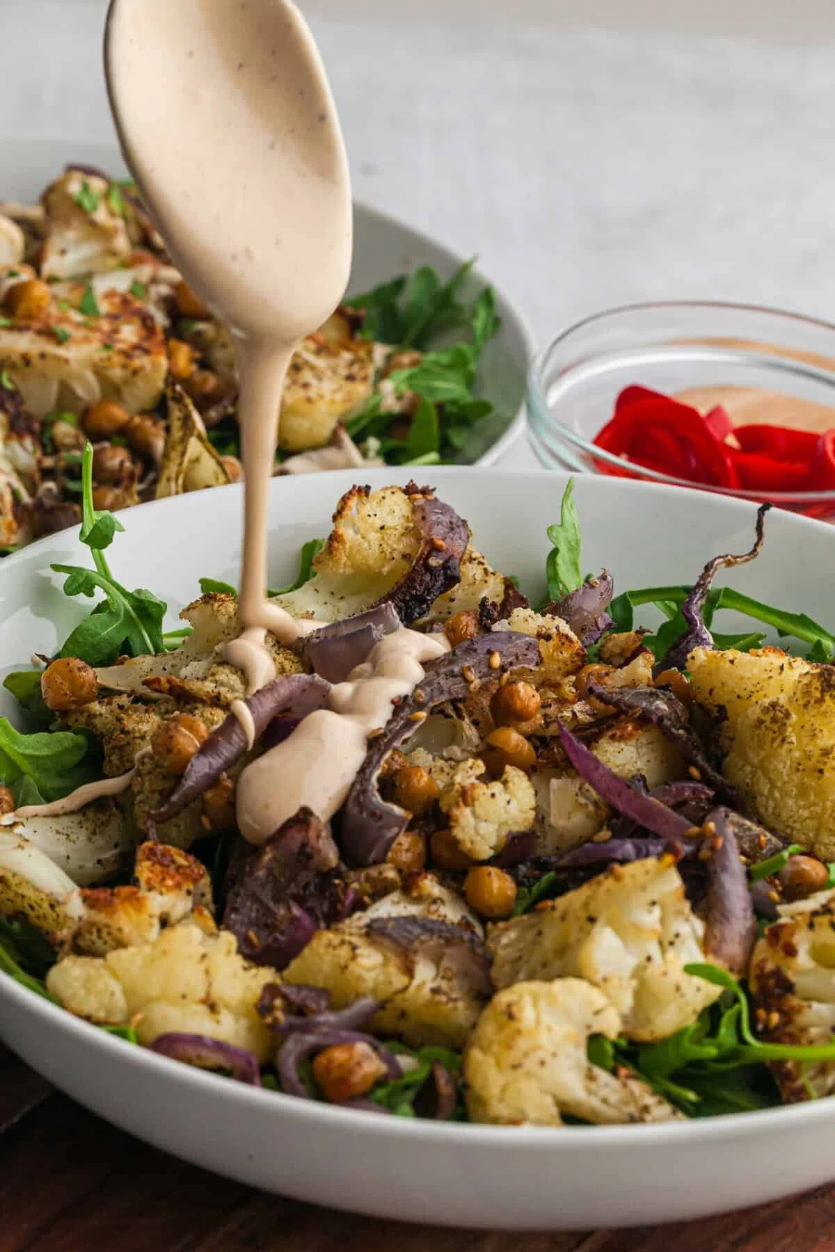 Roasted Cauliflower and Chickpea Salad