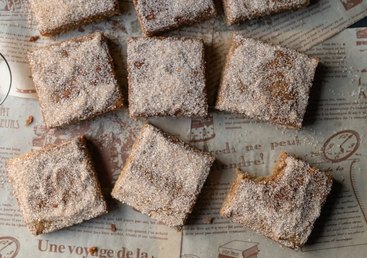 Brown Butter Churro Blondies