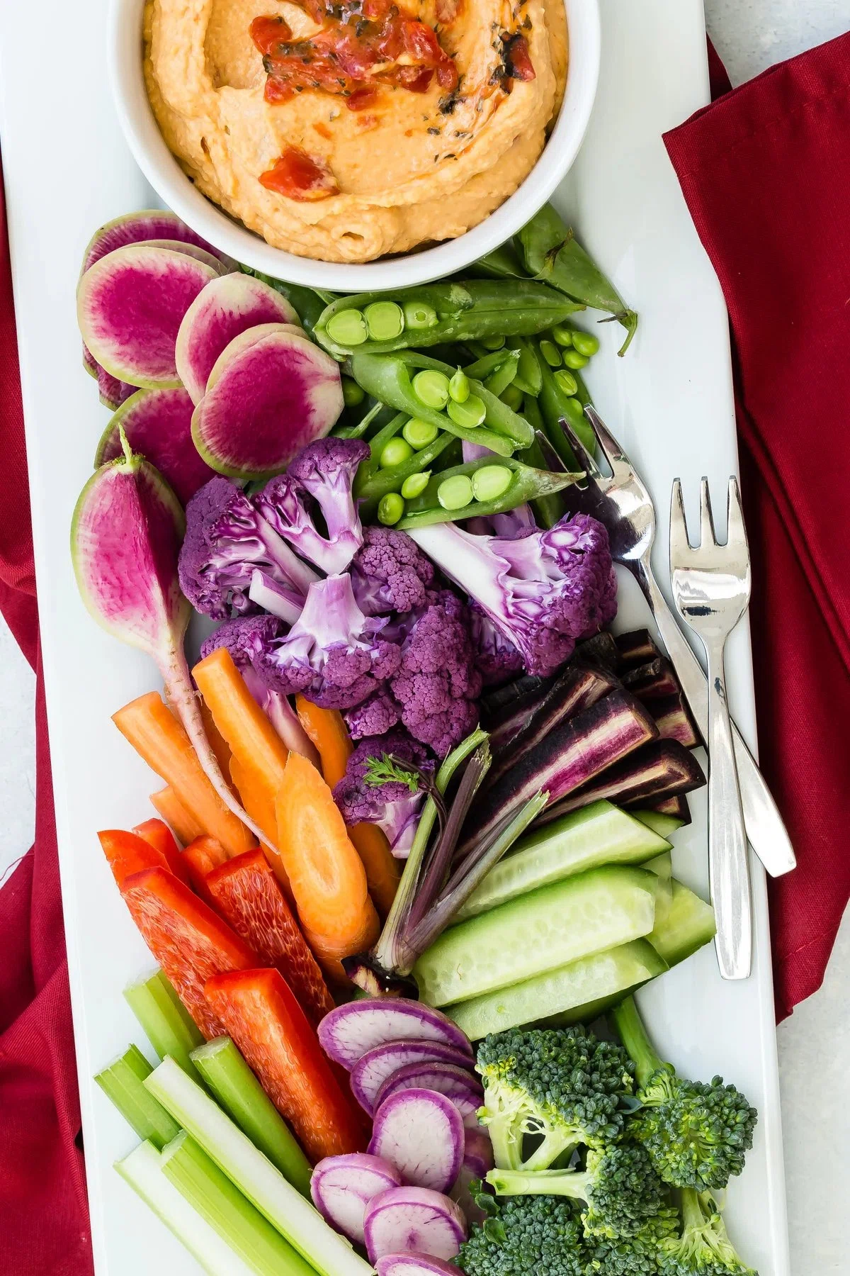 Roasted Red Bell Pepper Hummus
