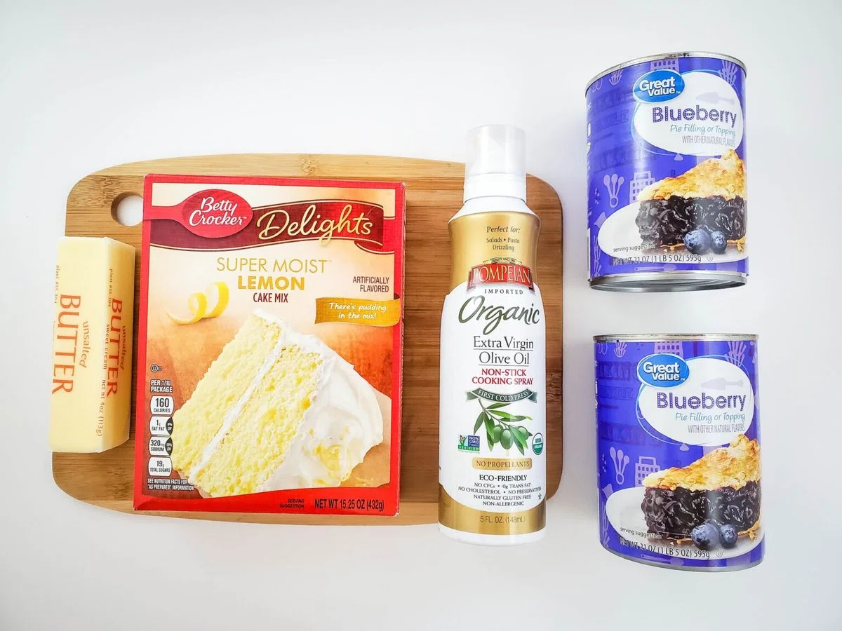 Blueberry Crock Pot Dump Cake