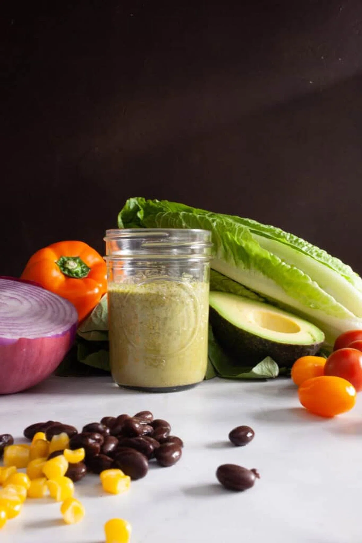 Mexican Chopped Salad with Lime Cilantro Vinaigrette