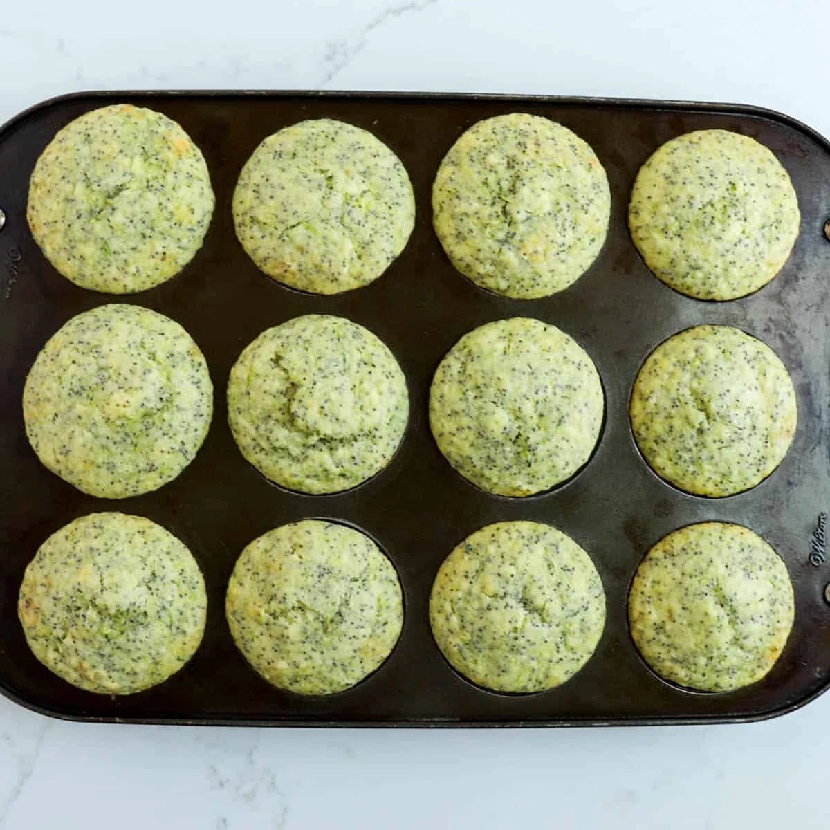 Zucchini Lemon Poppy Seed Muffins