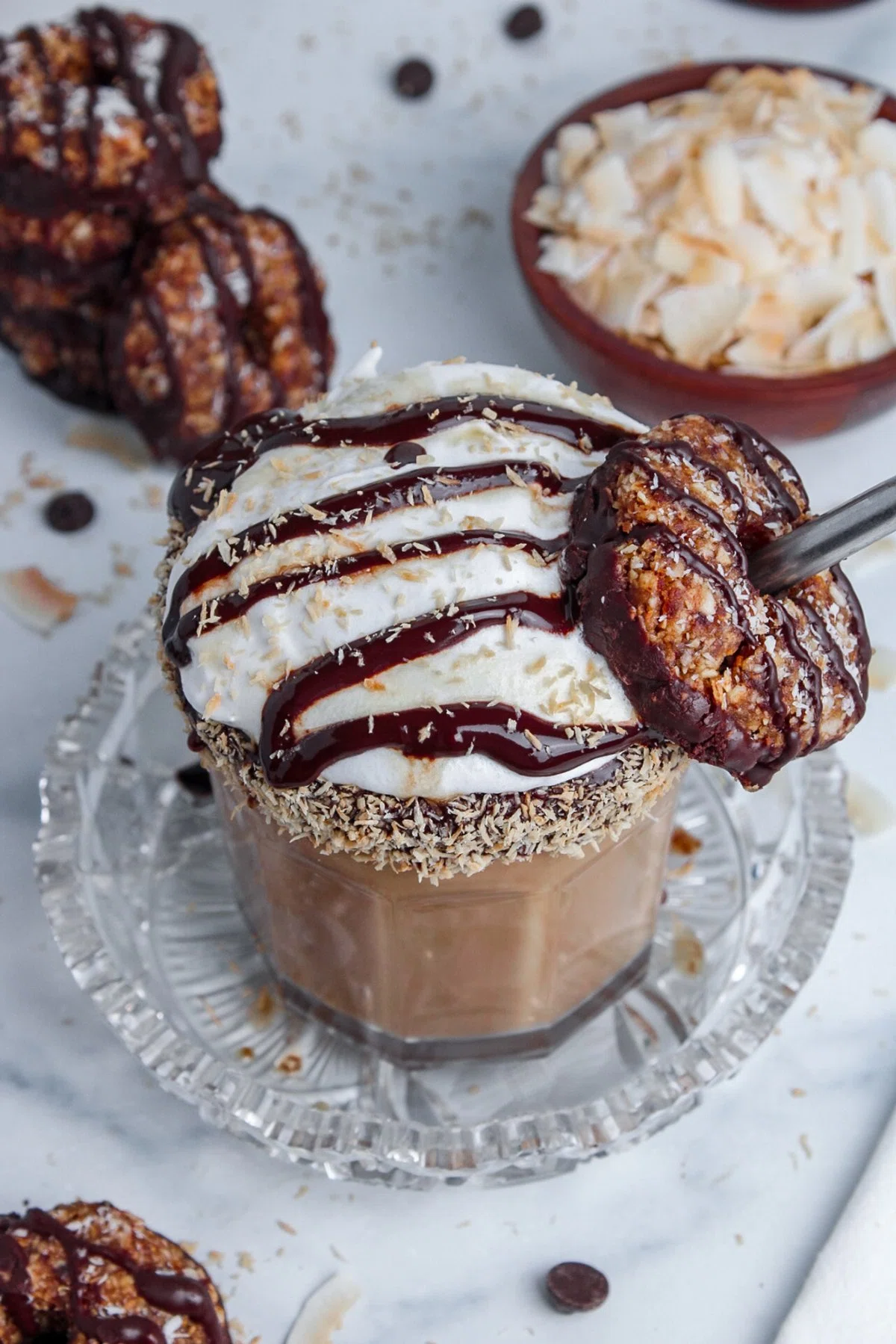Iced Samoa Cookie Latte