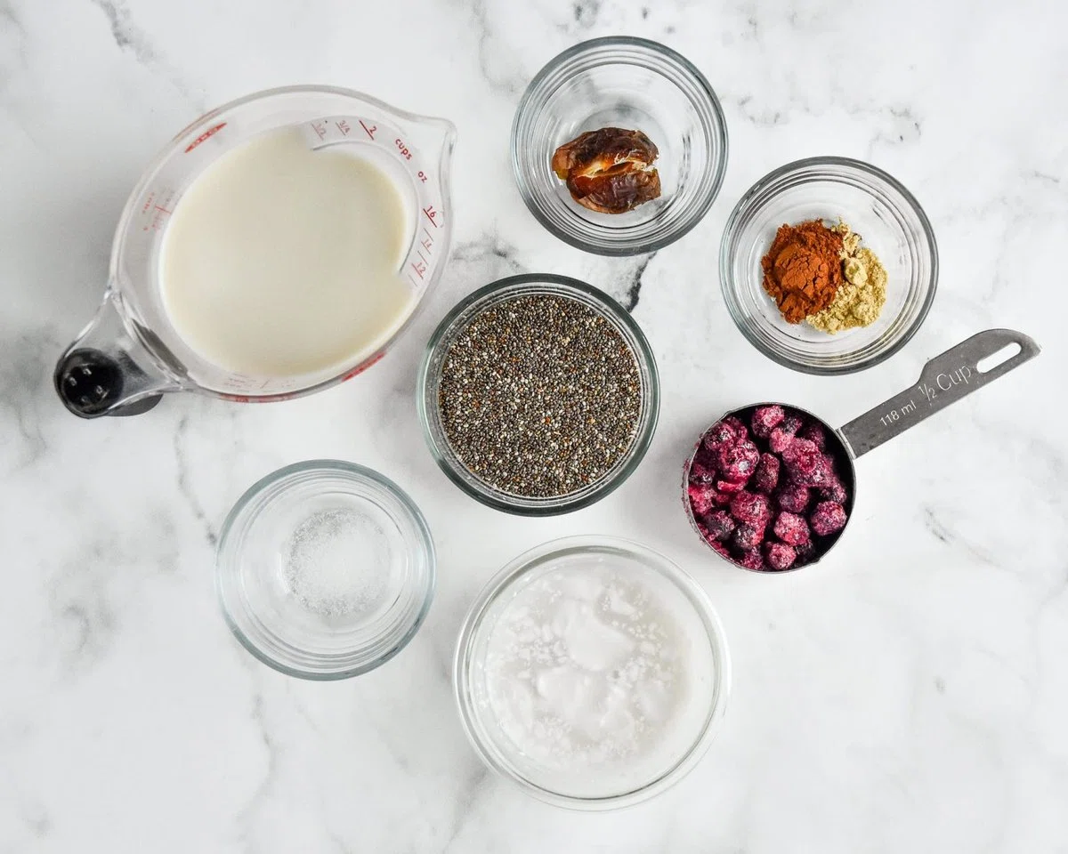Blueberry Spice Chia Pudding