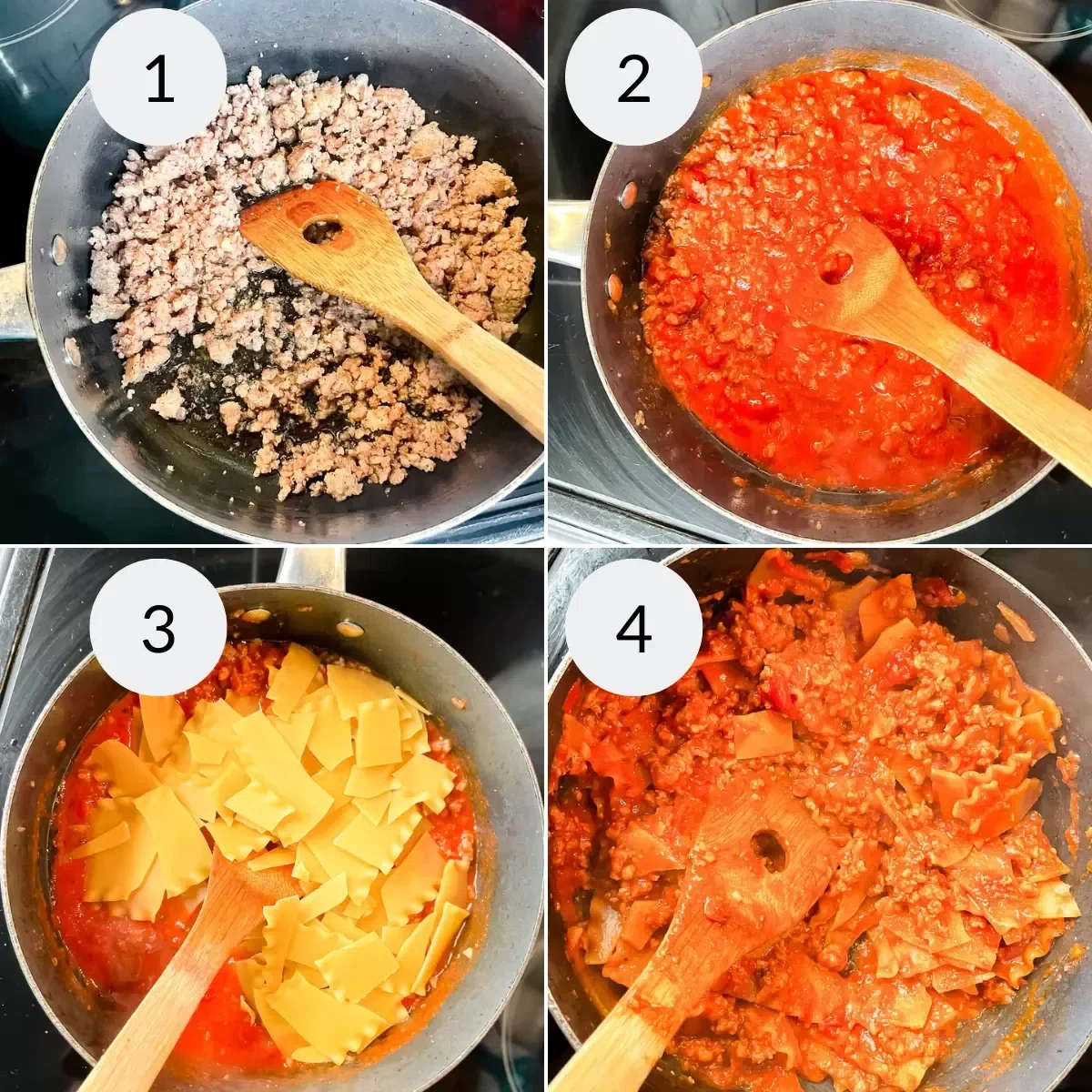 30 Minute Skillet Lasagna